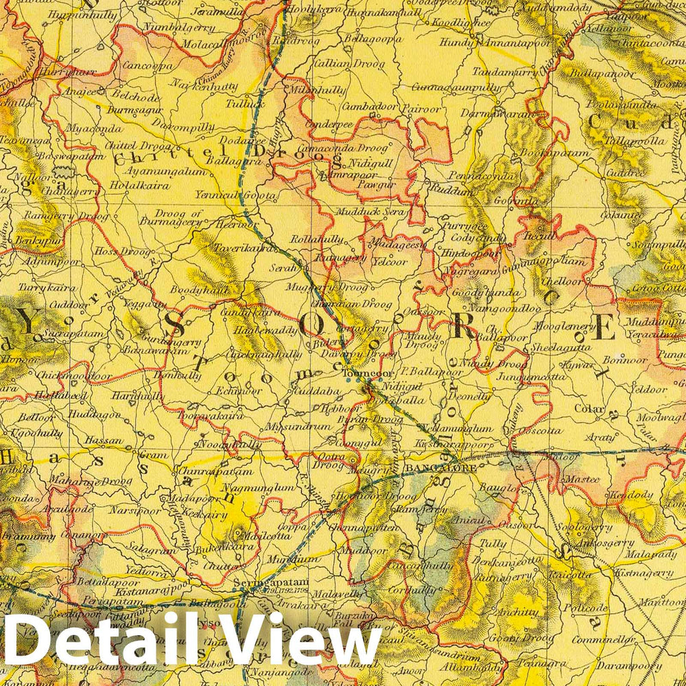 Historic Map : 1883 India 2. - Vintage Wall Art