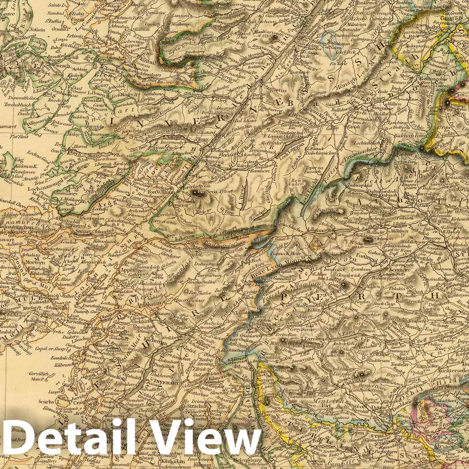 England and Wales - Geology and Canals, 1834 - Historical Map Print