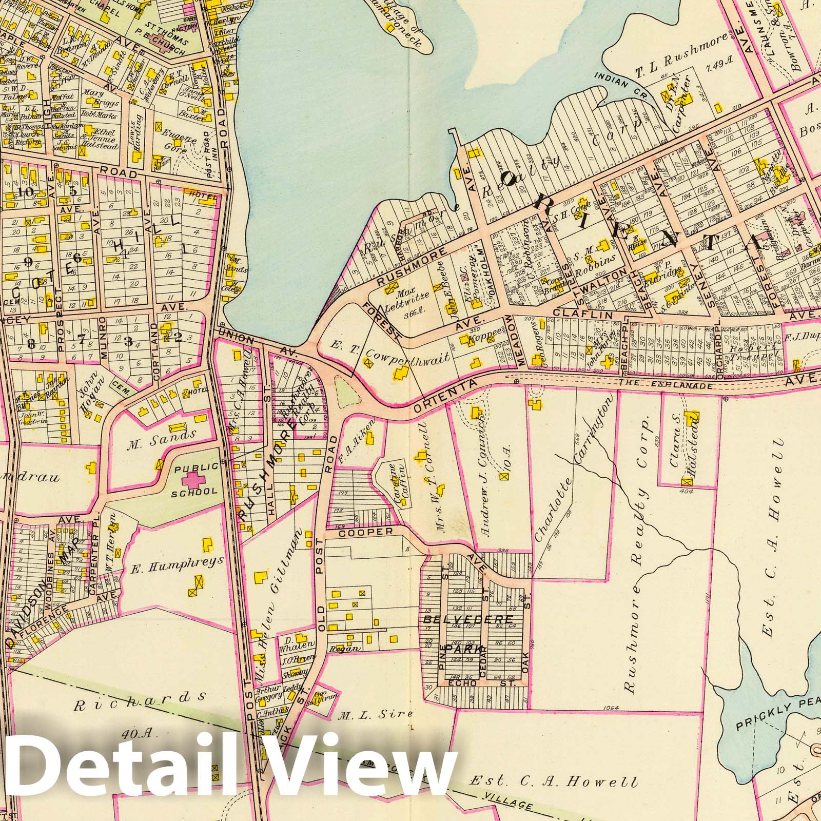 Mamaroneck, New York 1910 Cadastral Map - Westchester County Atlas
