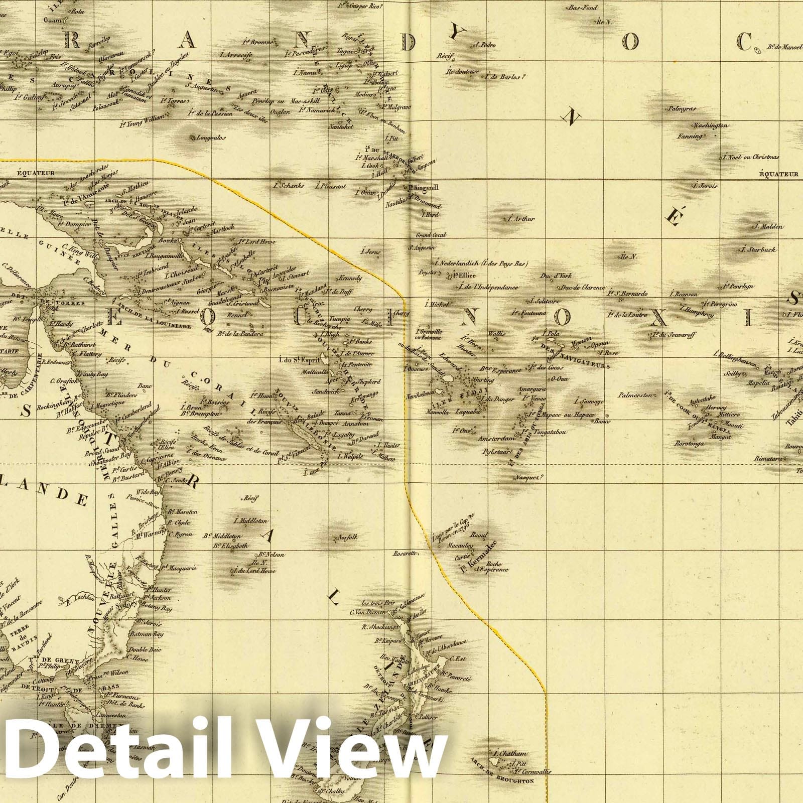 Oceania, 1827 - Historical Map Print