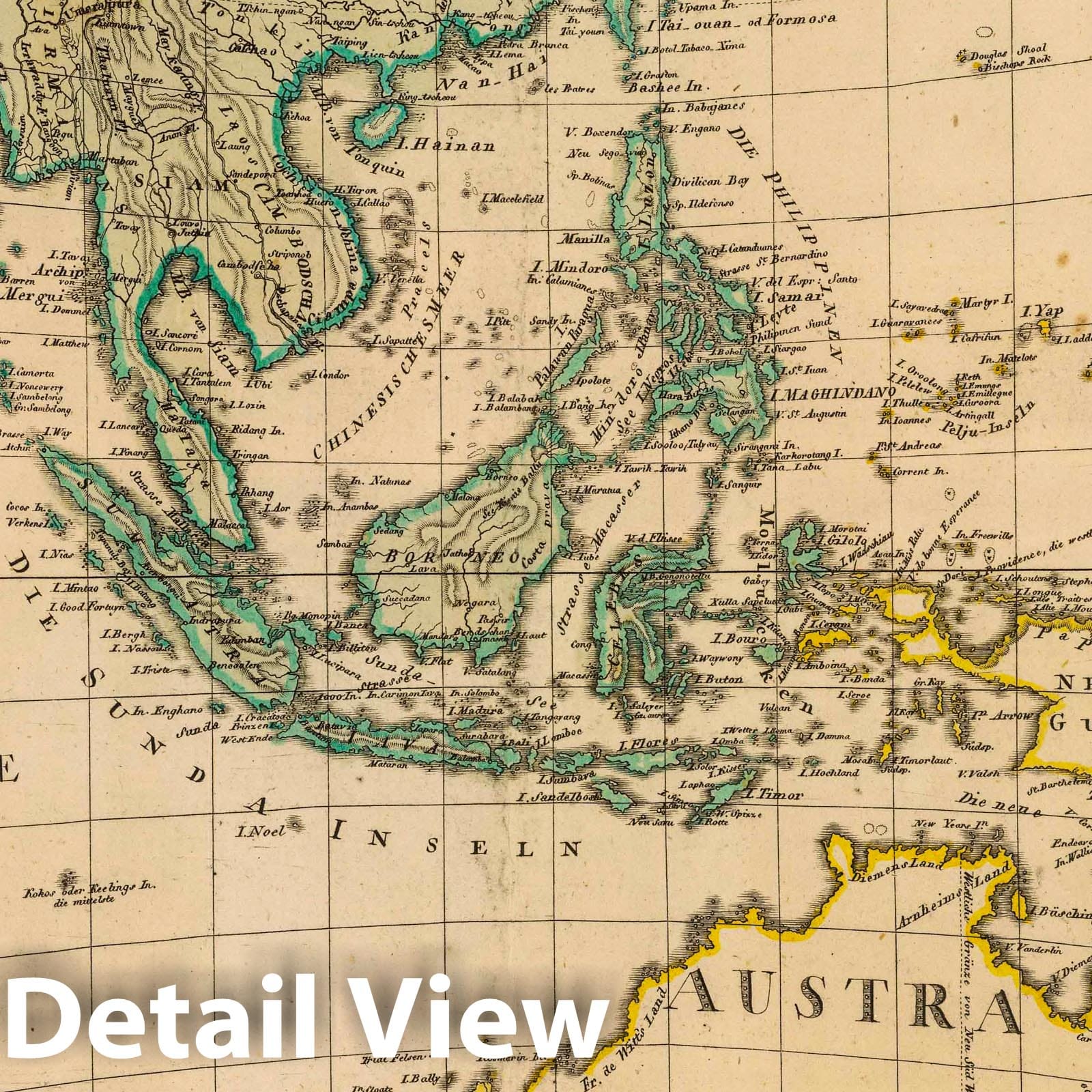 Australia, Asia, and Pacific - Plate No. 2, 1803 Historical Map Print