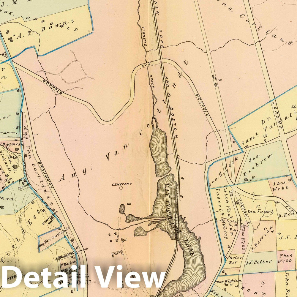 Historic Map : City Atlas - 1879 40. Ward 24. - Vintage Wall Art
