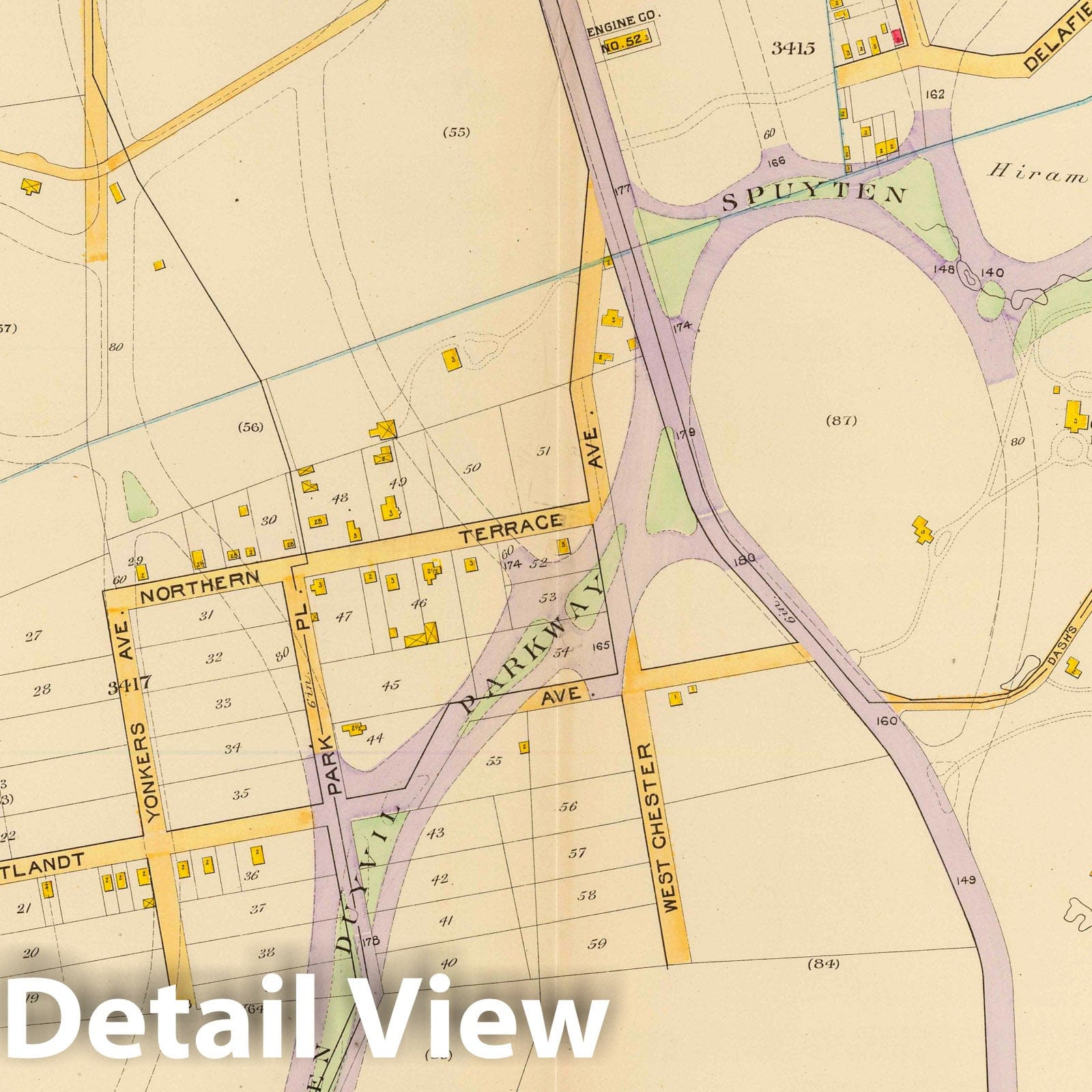 Ward 24, Bronx, New York - Railroad Map, 1893 - Bromley Atlas