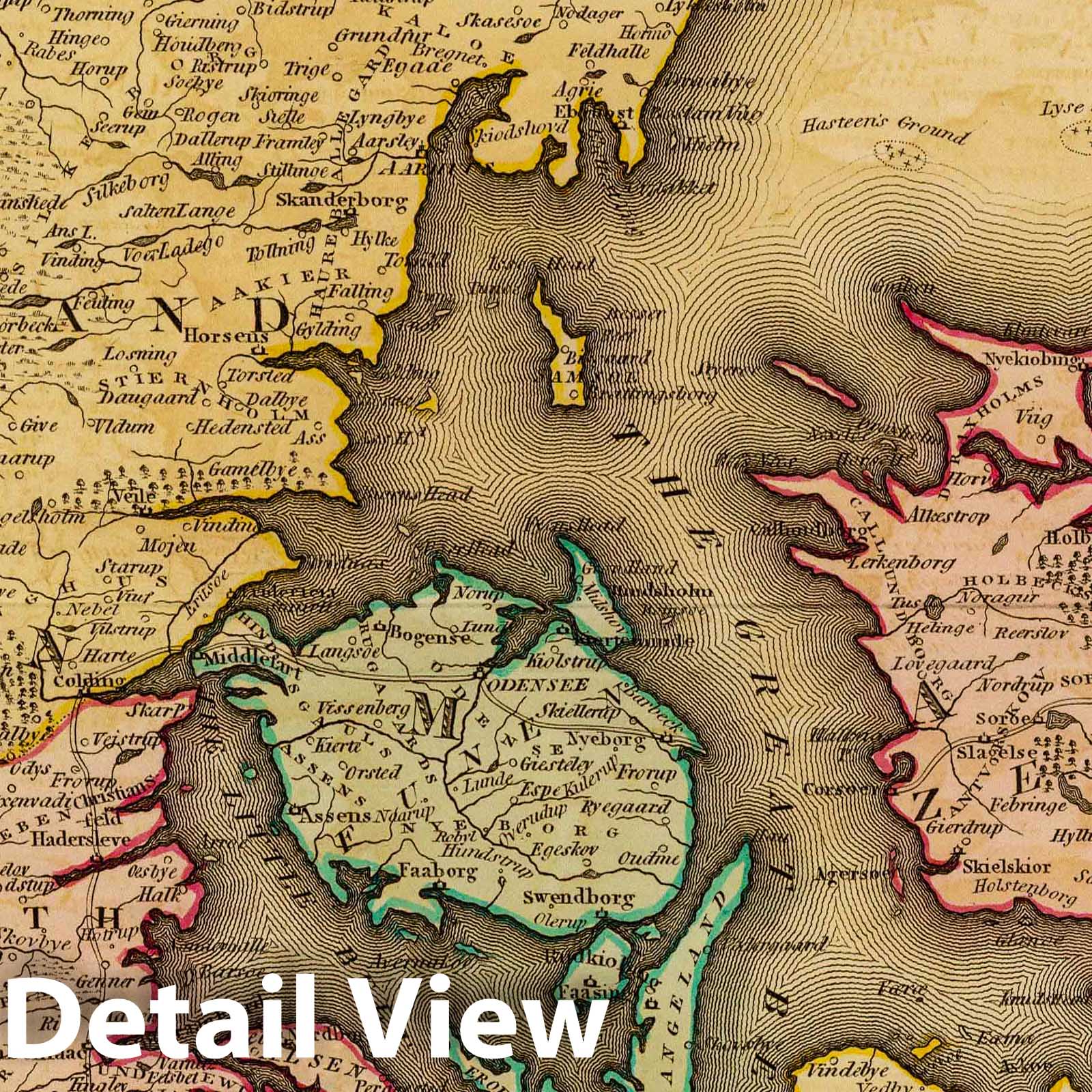 Denmark, 1831 - Historical Map Print