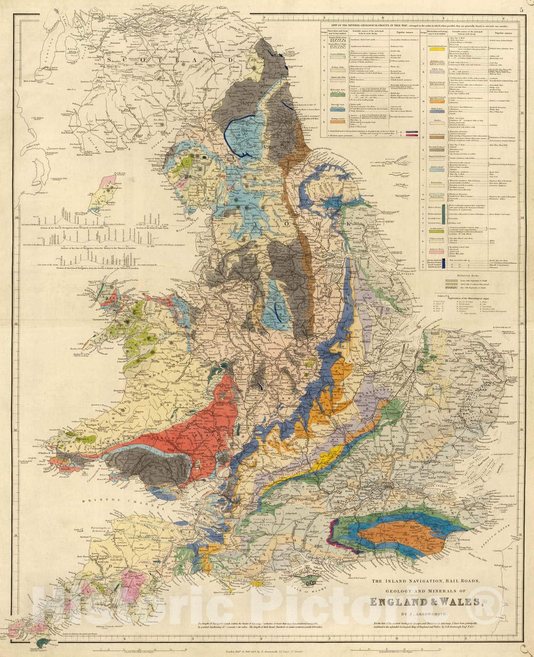 Historic Map : 1832 England. - Vintage Wall Art