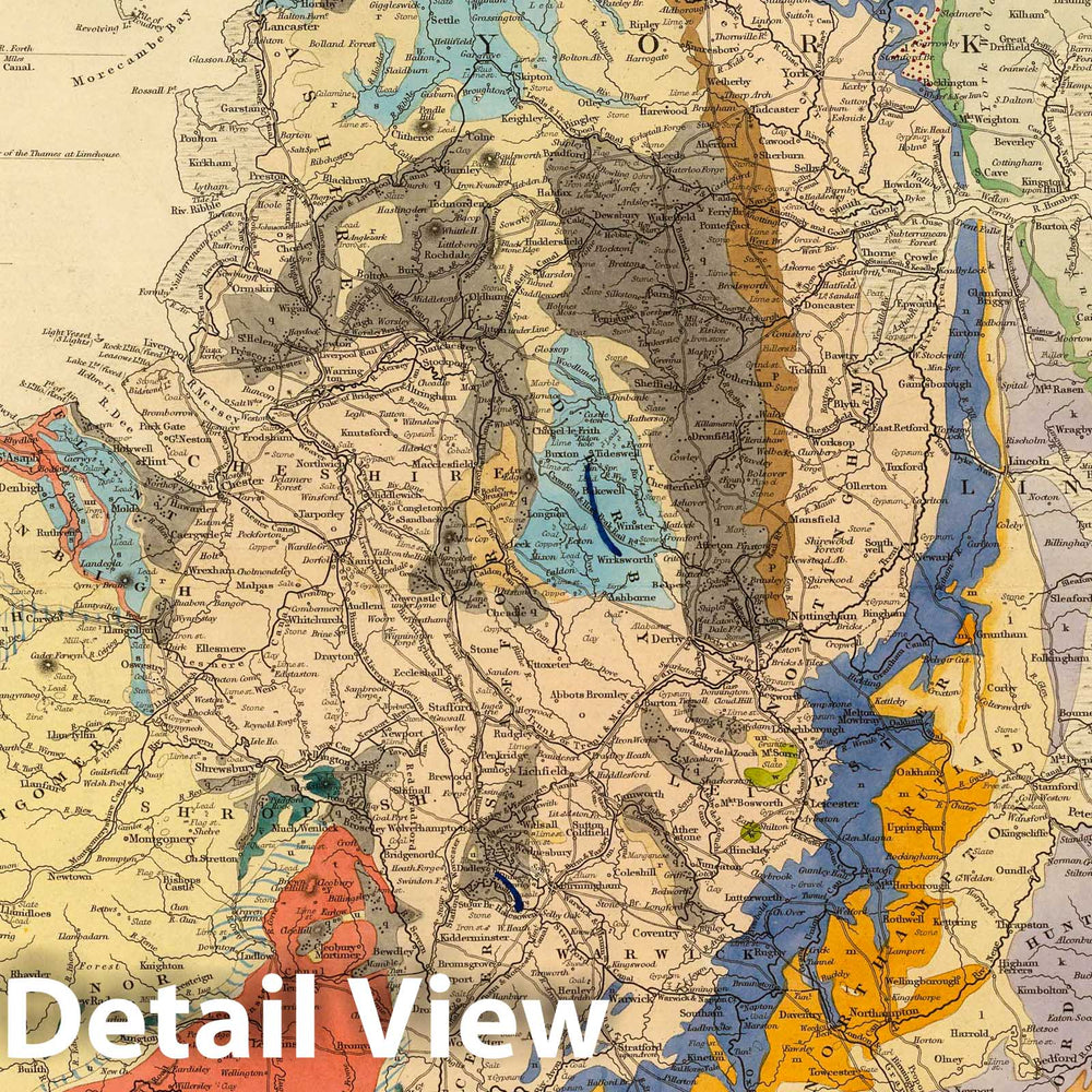 Historic Map : 1832 England. - Vintage Wall Art