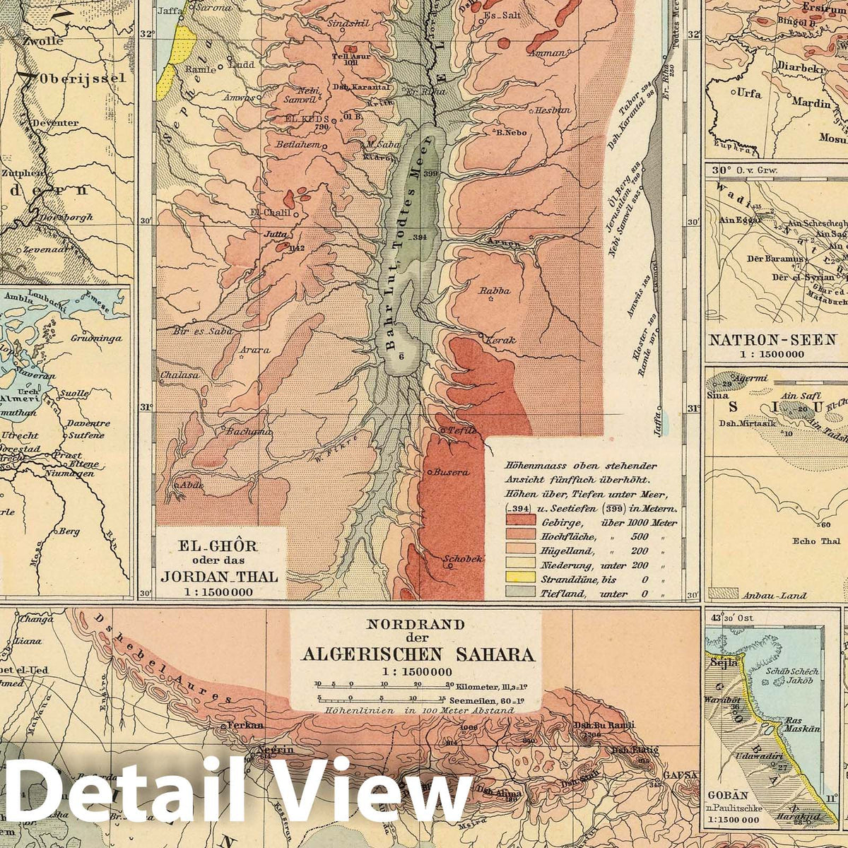 World Lowlands - Geologic Map, 1892 - Historical Geological Atlas Print