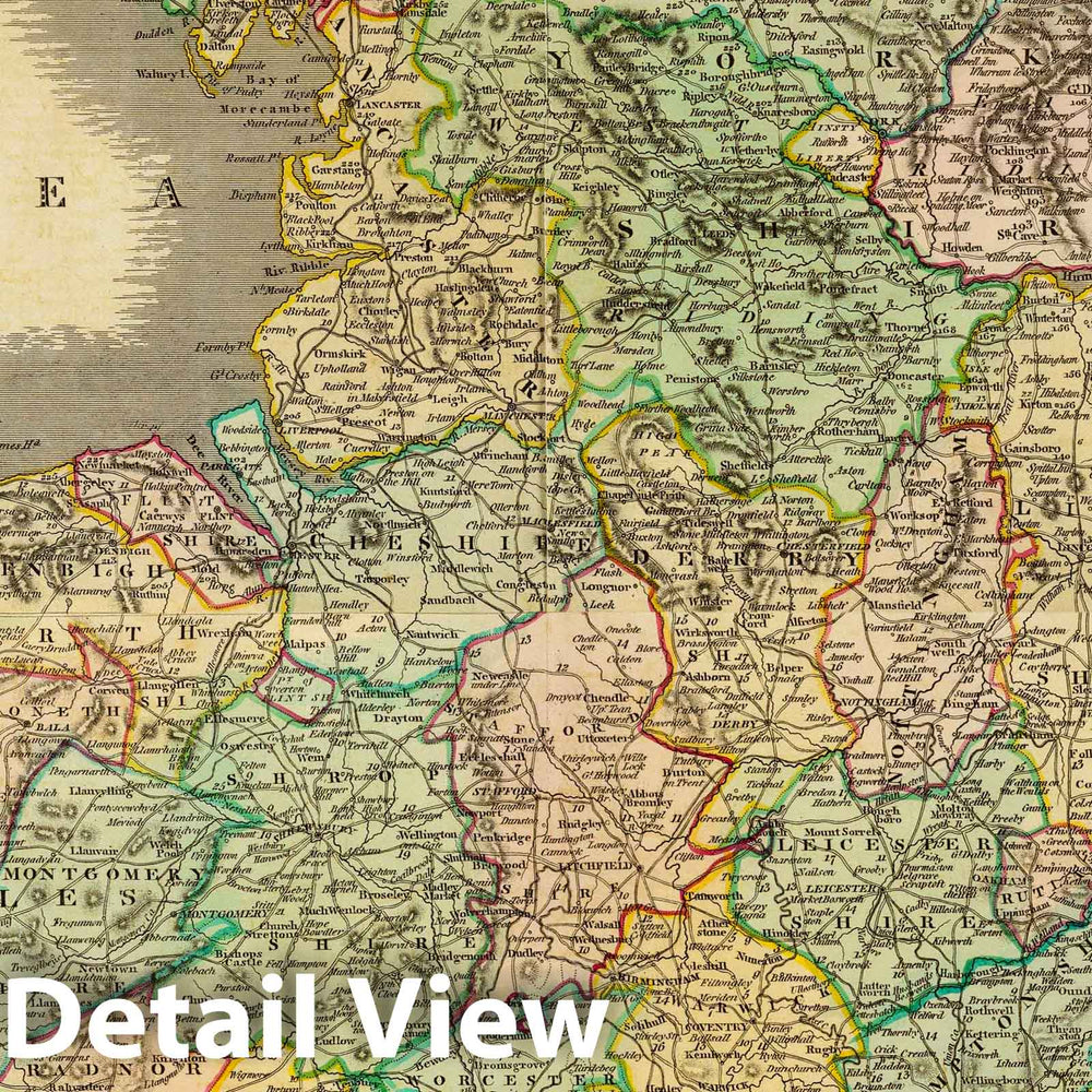 Historic Map : 1831 Composite: England, - Vintage Wall Art