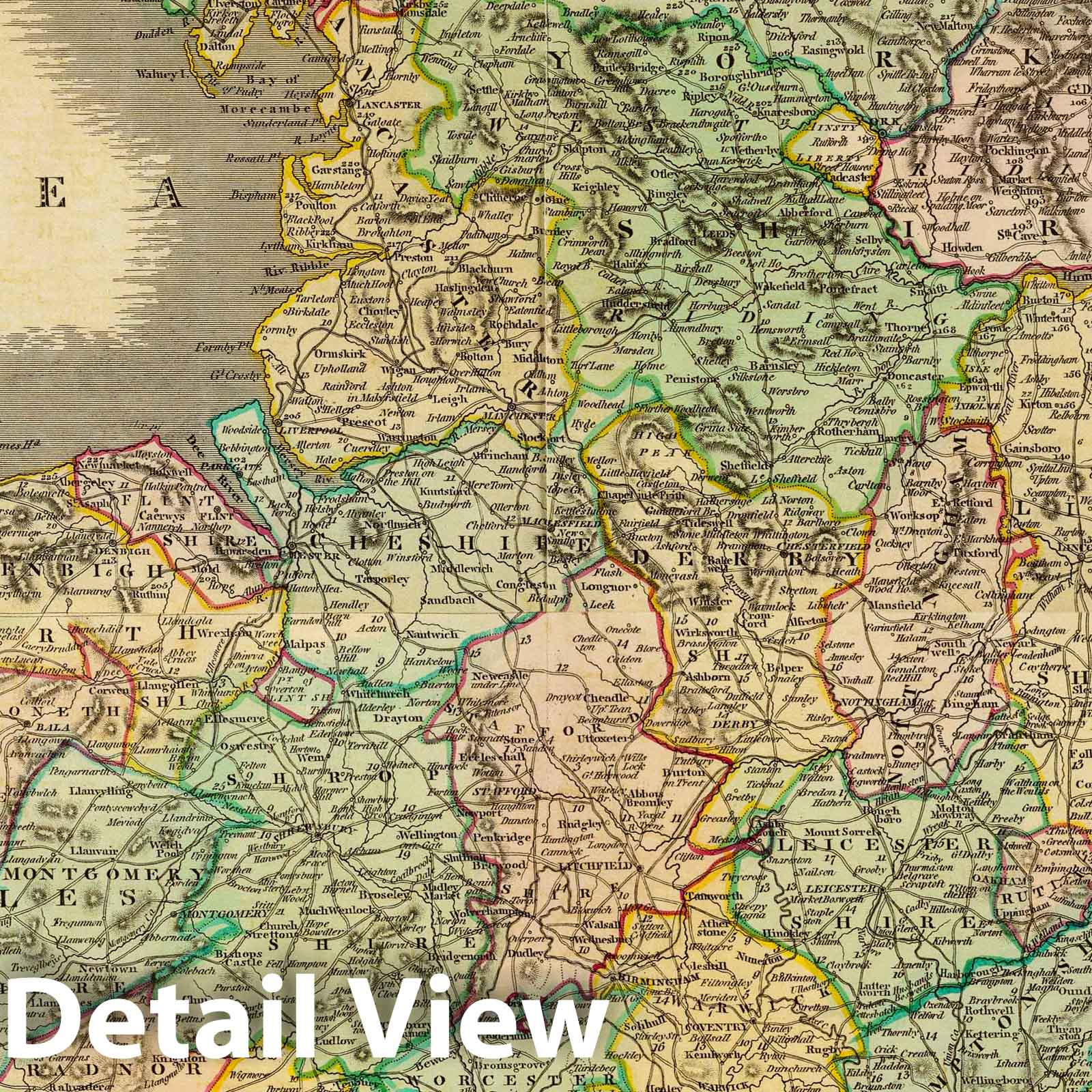 England and Wales - Road Map, 1831 - Historical Map Print