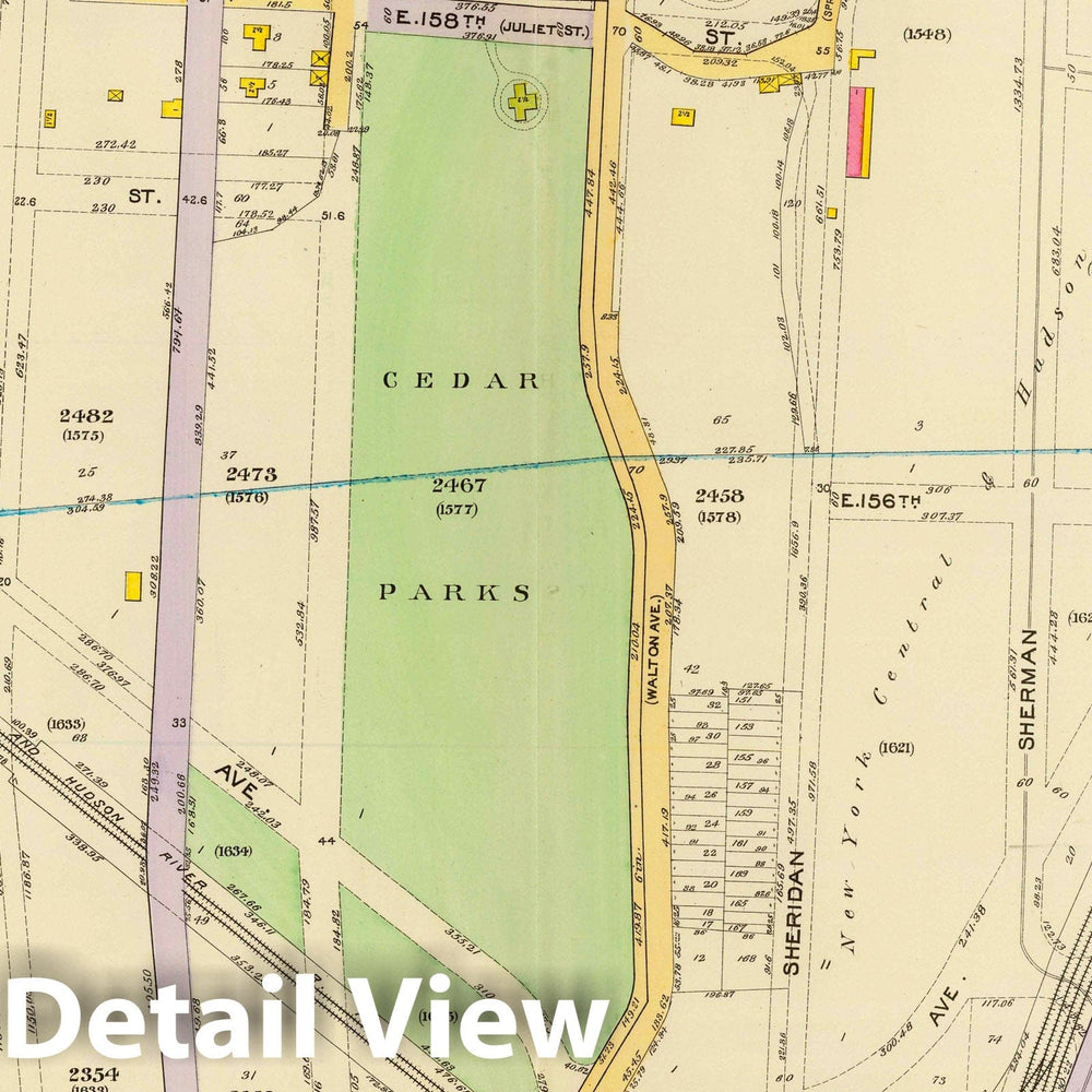 Historic Map : City Atlas - 1893 6, Ward 23. - Vintage Wall Art