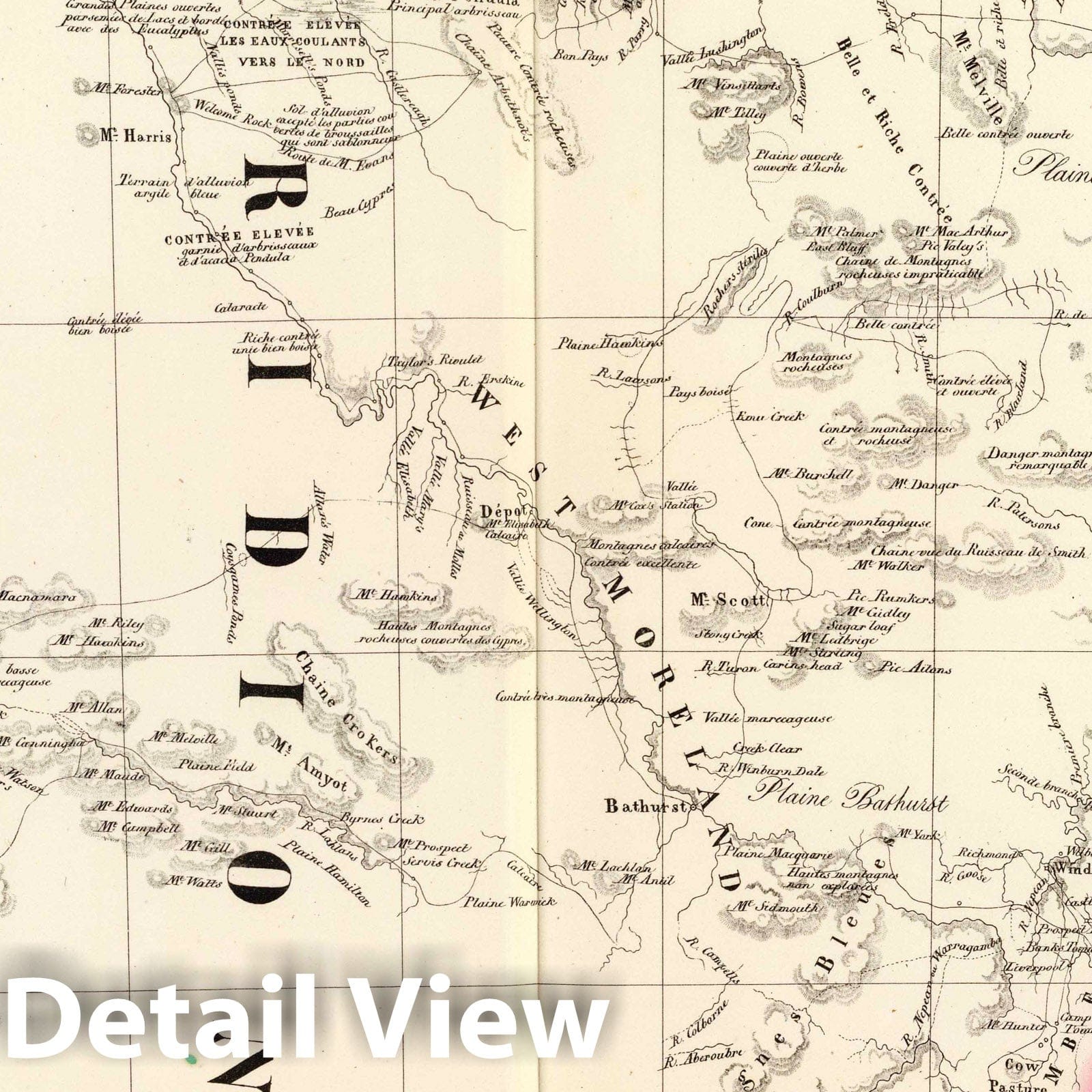 New South Wales, 1827 - Historical Map Print