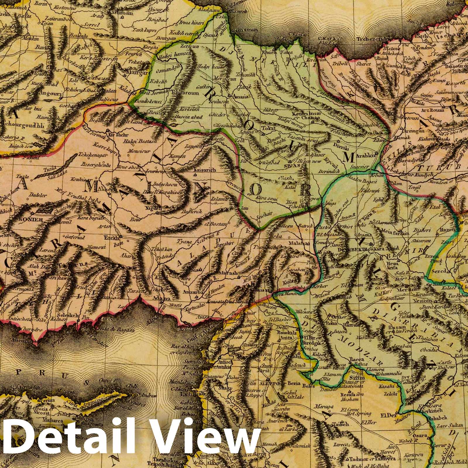 Turkey in Asia, 1831 - Historical Map Print