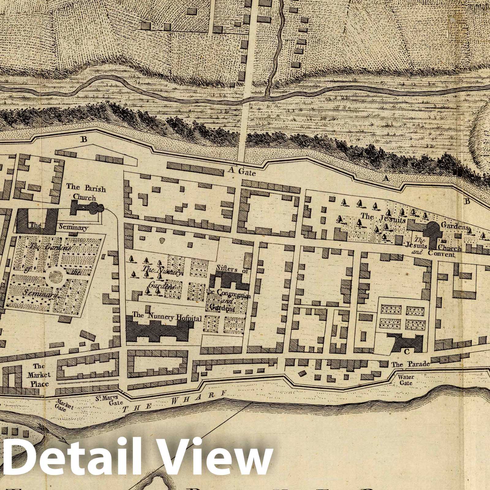 Montreal, Quebec - Climate Map, 1758 - Historical Map Print