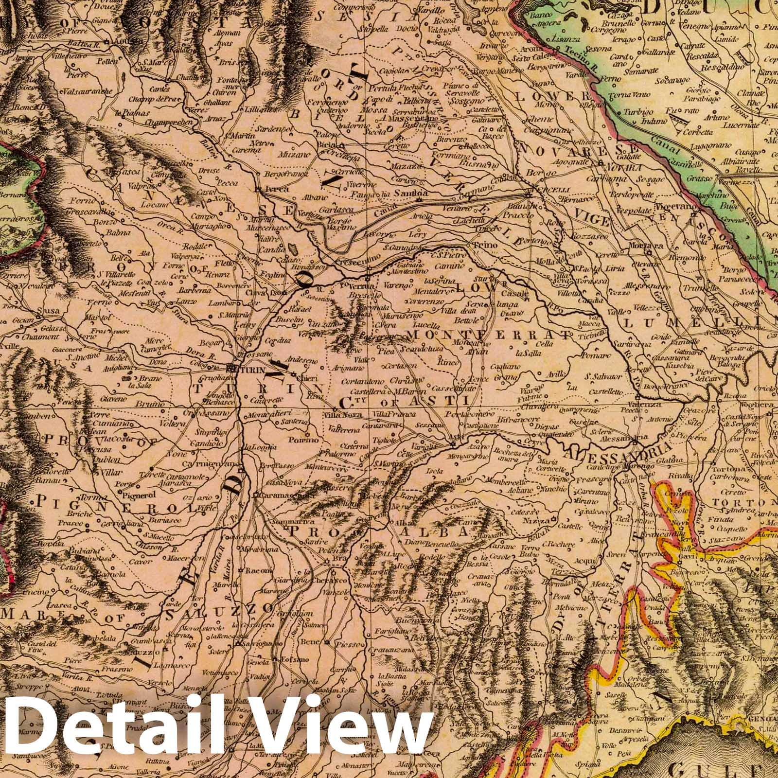 Sardinia, 1831 - Historical Map Print