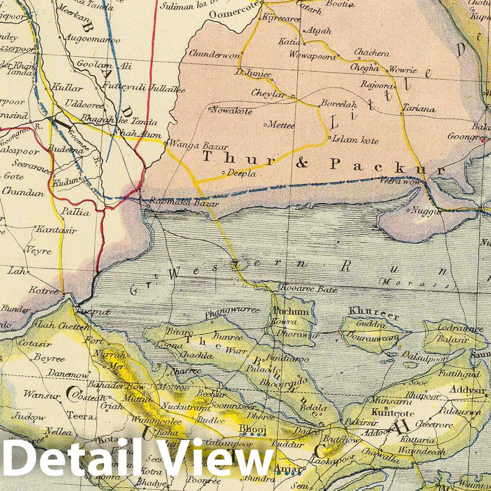Historic Map : 1883 India 5. - Vintage Wall Art