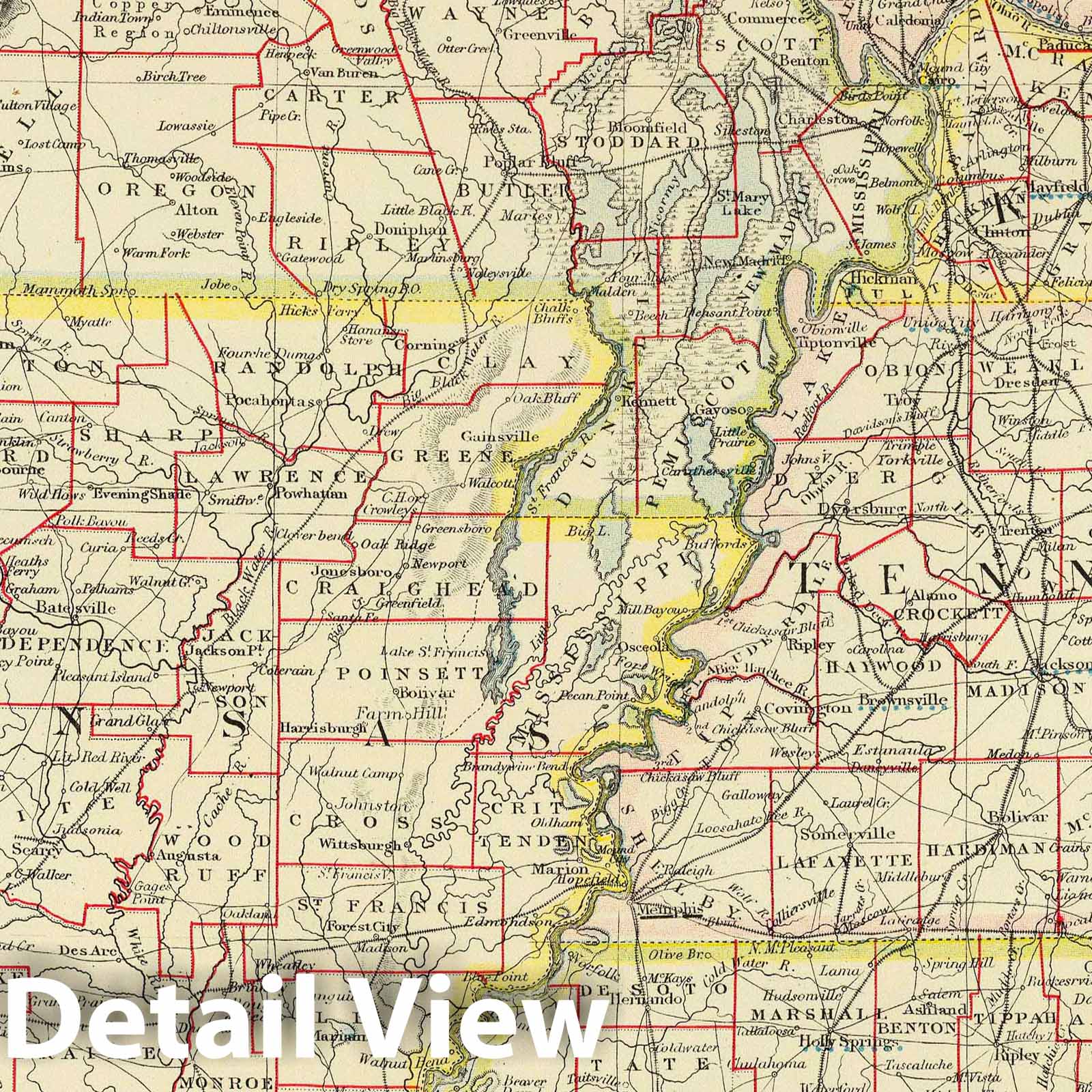 Eastern United States - No. 6, 1883 - Letts's Popular Atlas Historical Map Print