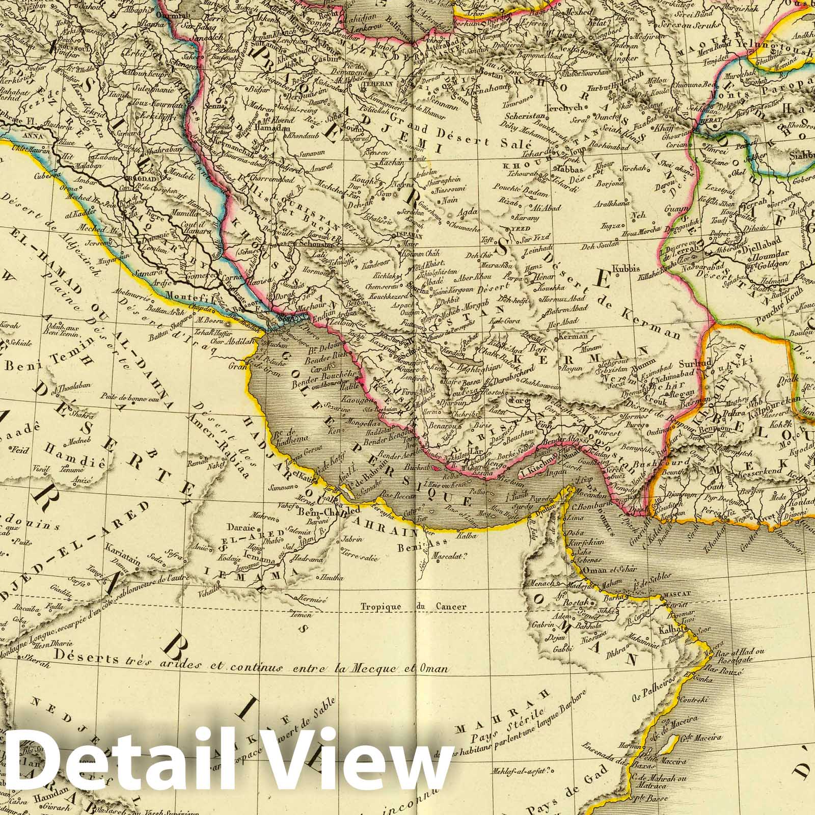 Turkey, Persia, Arabia, Kabul and Independent Turkestan, 1826 - Historical Map Print