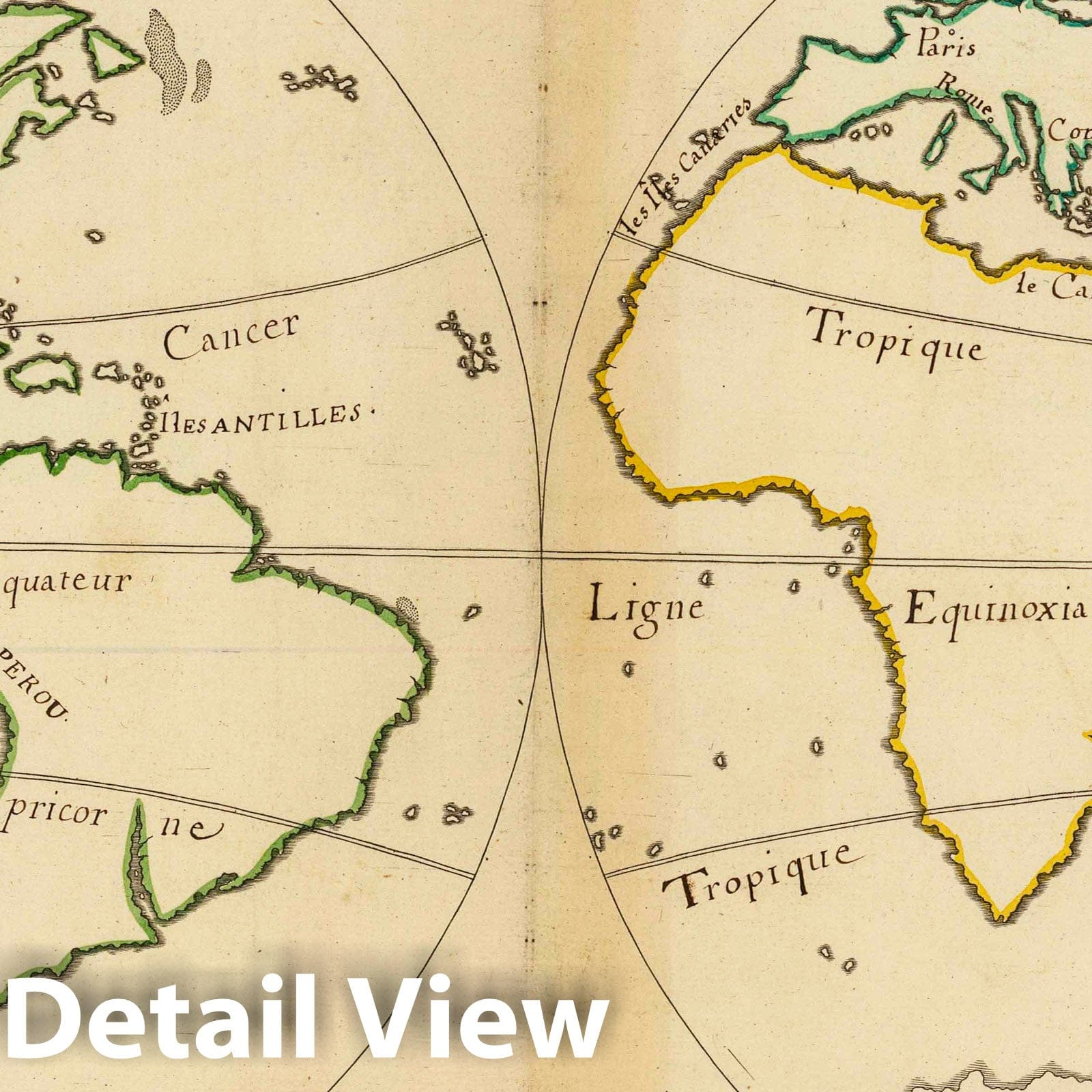 World Celestial Map, 1693 - Historical Map Print