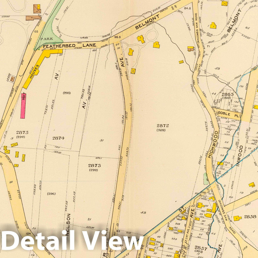 Historic Map : City Atlas - 1893 21, Ward 24. - Vintage Wall Art