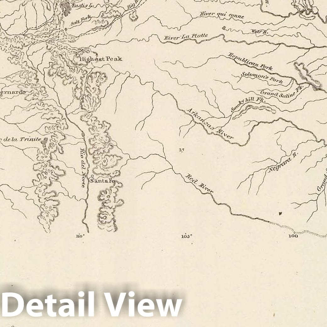Western North America - Plate No. II, 1861 - Historical Topographic Map Print