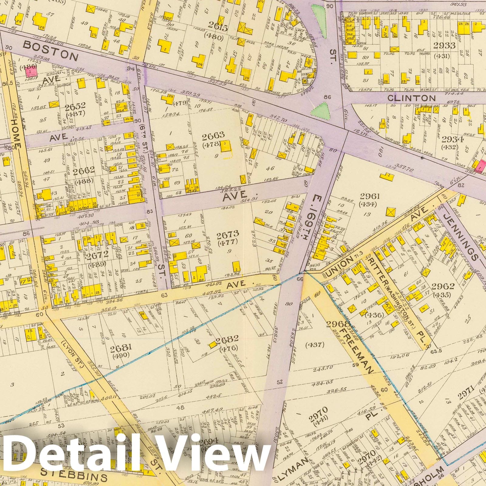 Ward 23 - Railroad Map, 1893 - Historical New York City Ward Plan