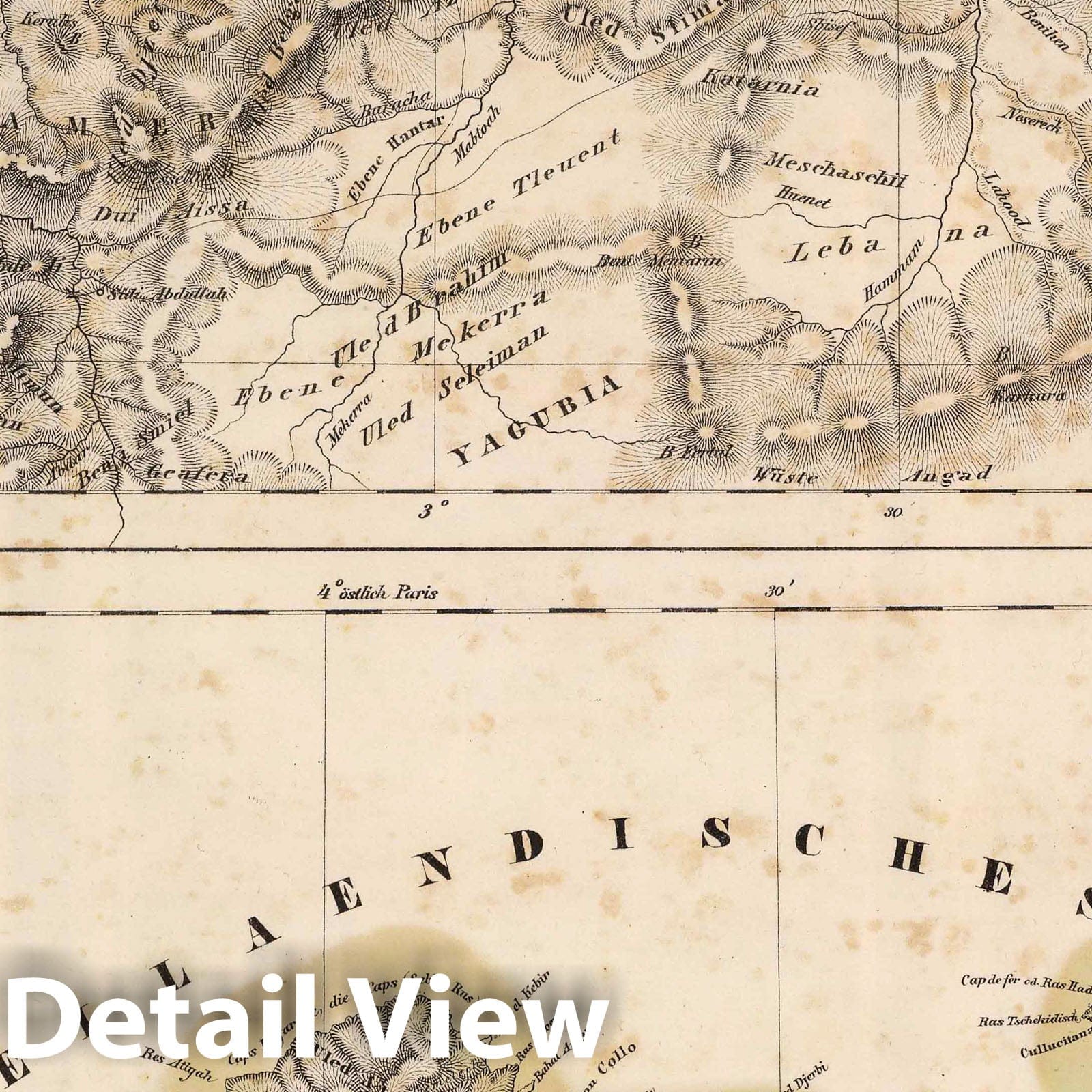 Oran and Constantine, Algeria, 1855 - Historical Map Reproduction