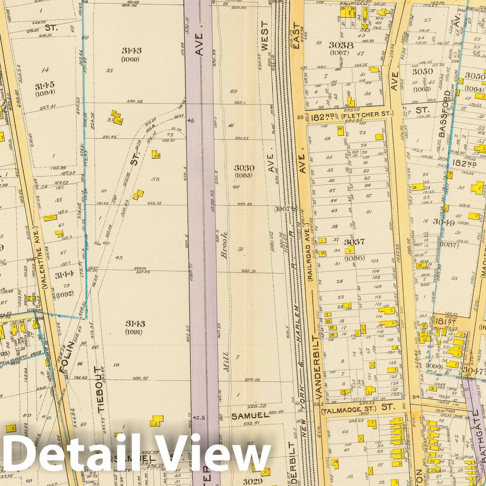 Historic Map : City Atlas - 1893 26, Ward 24. - Vintage Wall Art