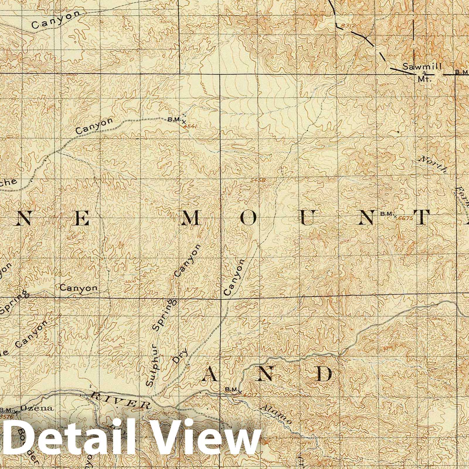 Mt. Pinos, California - San Andreas Rift, 1908 - Historical Topographic Map