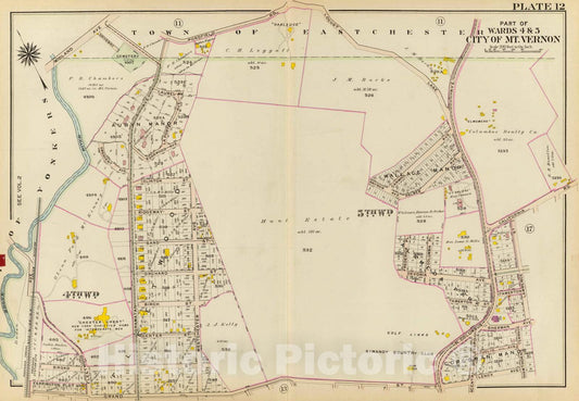 Historic Map : 1910 Mt. Vernon wards 4-5, New York v1 - Vintage Wall Art