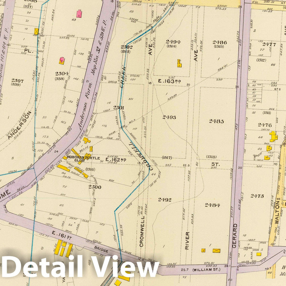 Historic Map : City Atlas - 1893 9, Ward 23. - Vintage Wall Art