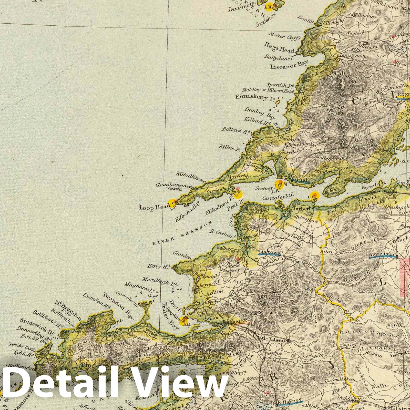 Ireland (Southwest) - Sheet No. 3, 1883 - Historical Map Print
