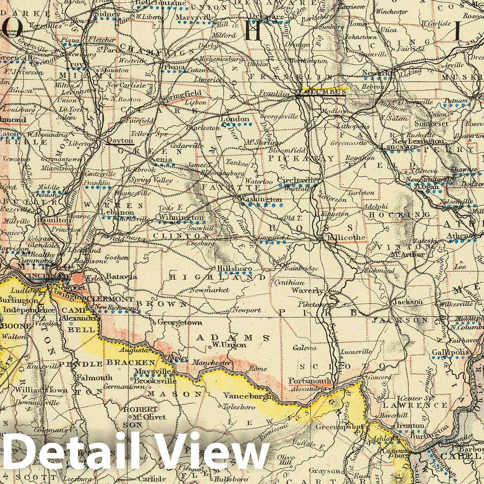 Eastern United States - No. 4, 1883 Historical Map Print - Letts's Popular Atlas