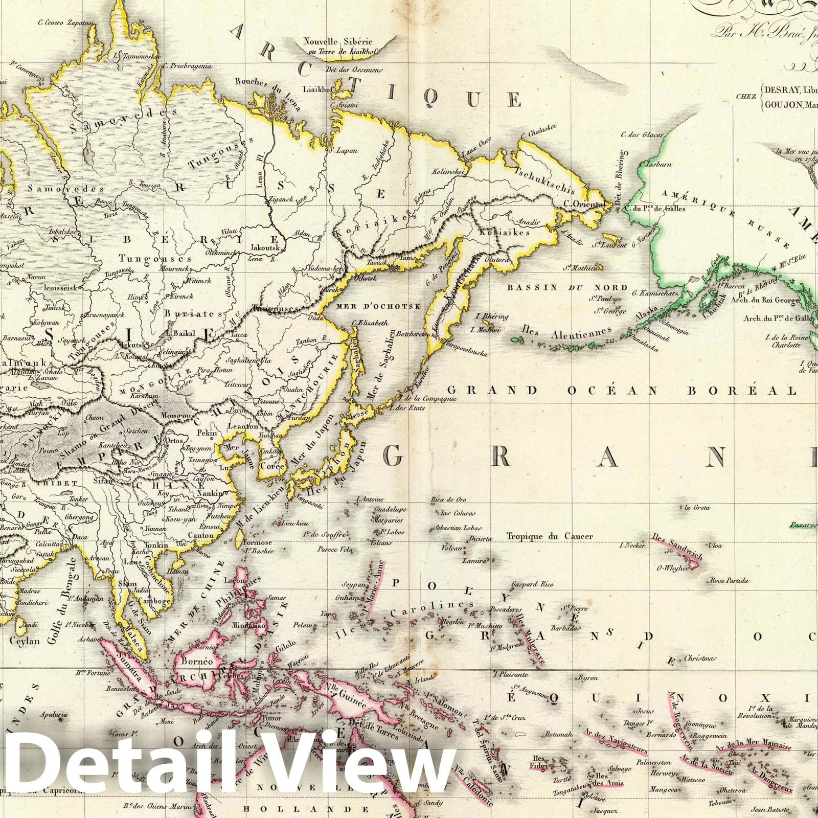 World Map 1816 - Mercator Projection Historical Map Print