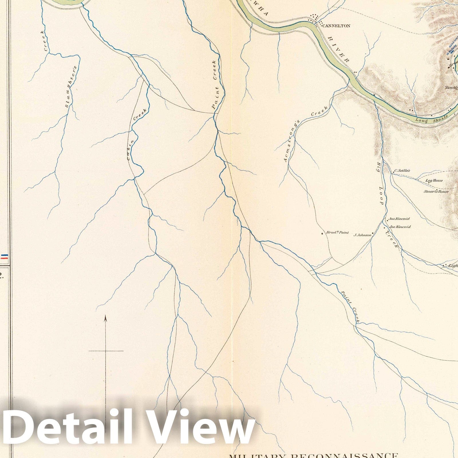 Civil War: Carnifix Ferry, Gauley Bridge, Somerset - Military Map, 1895