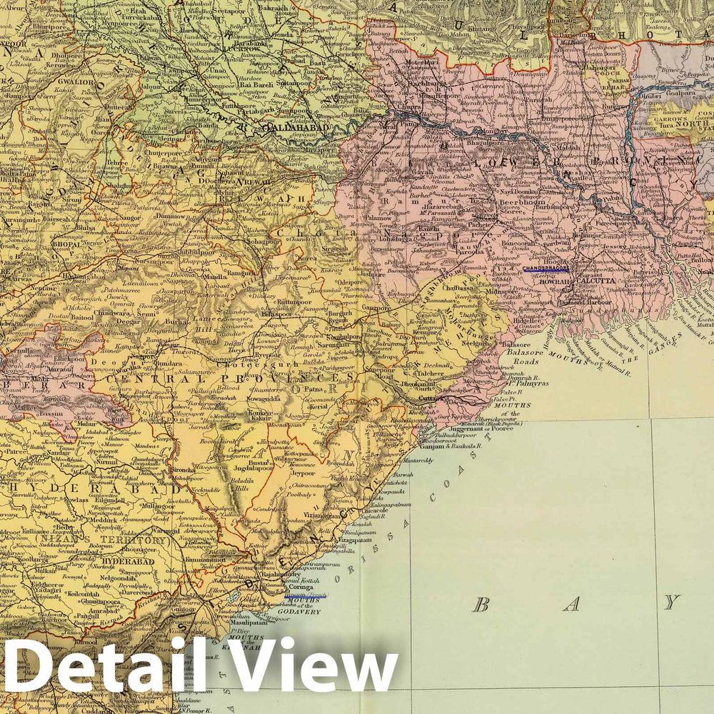 Historic Map : 1901 Composite: India. - Vintage Wall Art
