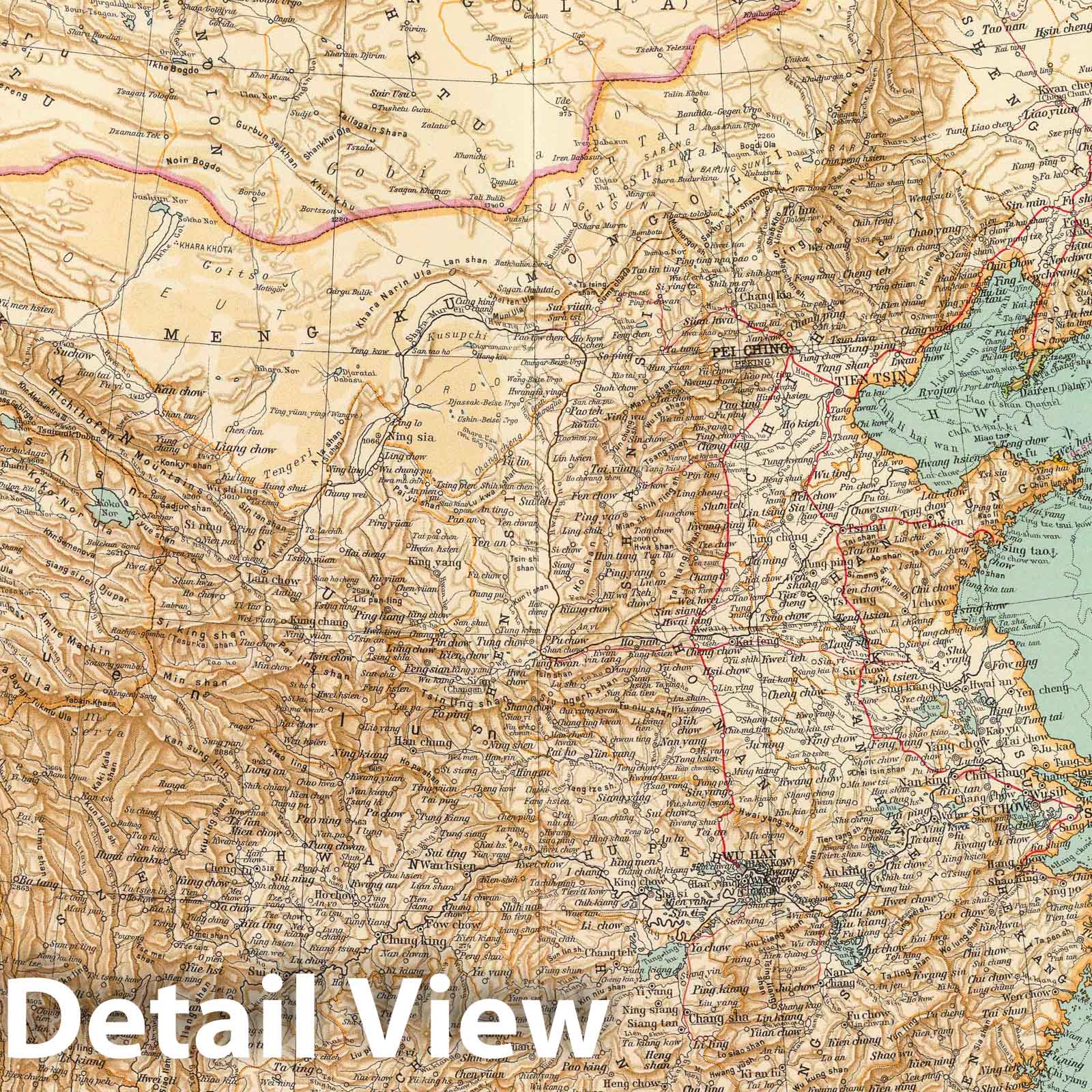 China, Japan, and East Asia, 1929 - Historical Map Print