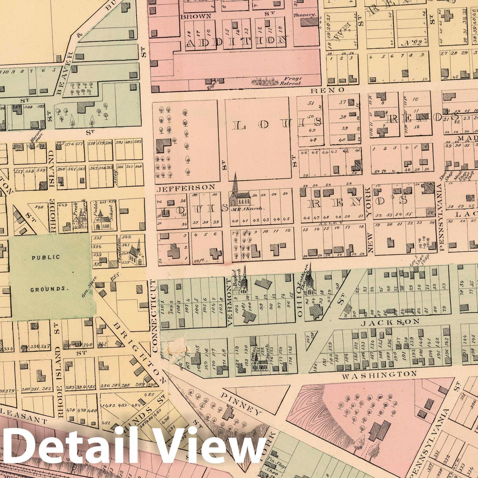 Rochester, Beaver County, Pennsylvania - Property Map, 1876