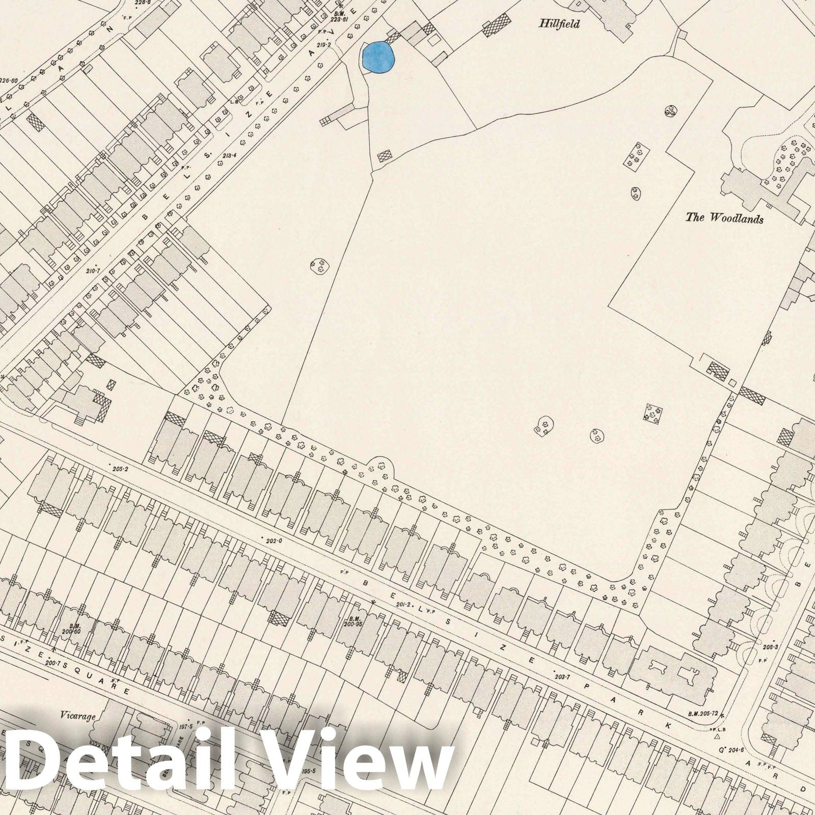 London - Survey Map, 1895 - Ordnance Survey Historical Map Print