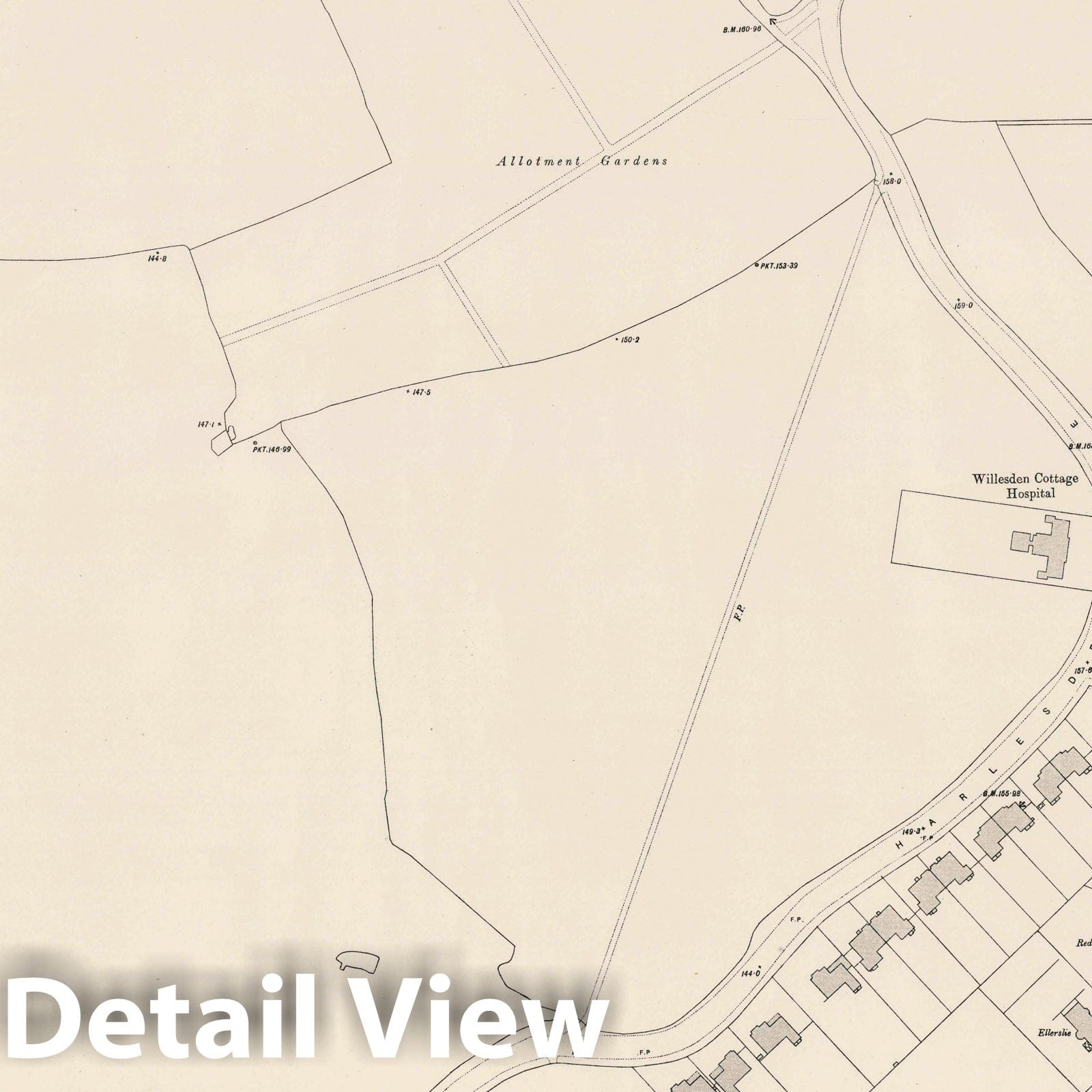 London - Survey Map, 1893 - Ordnance Survey Historical Reproduction