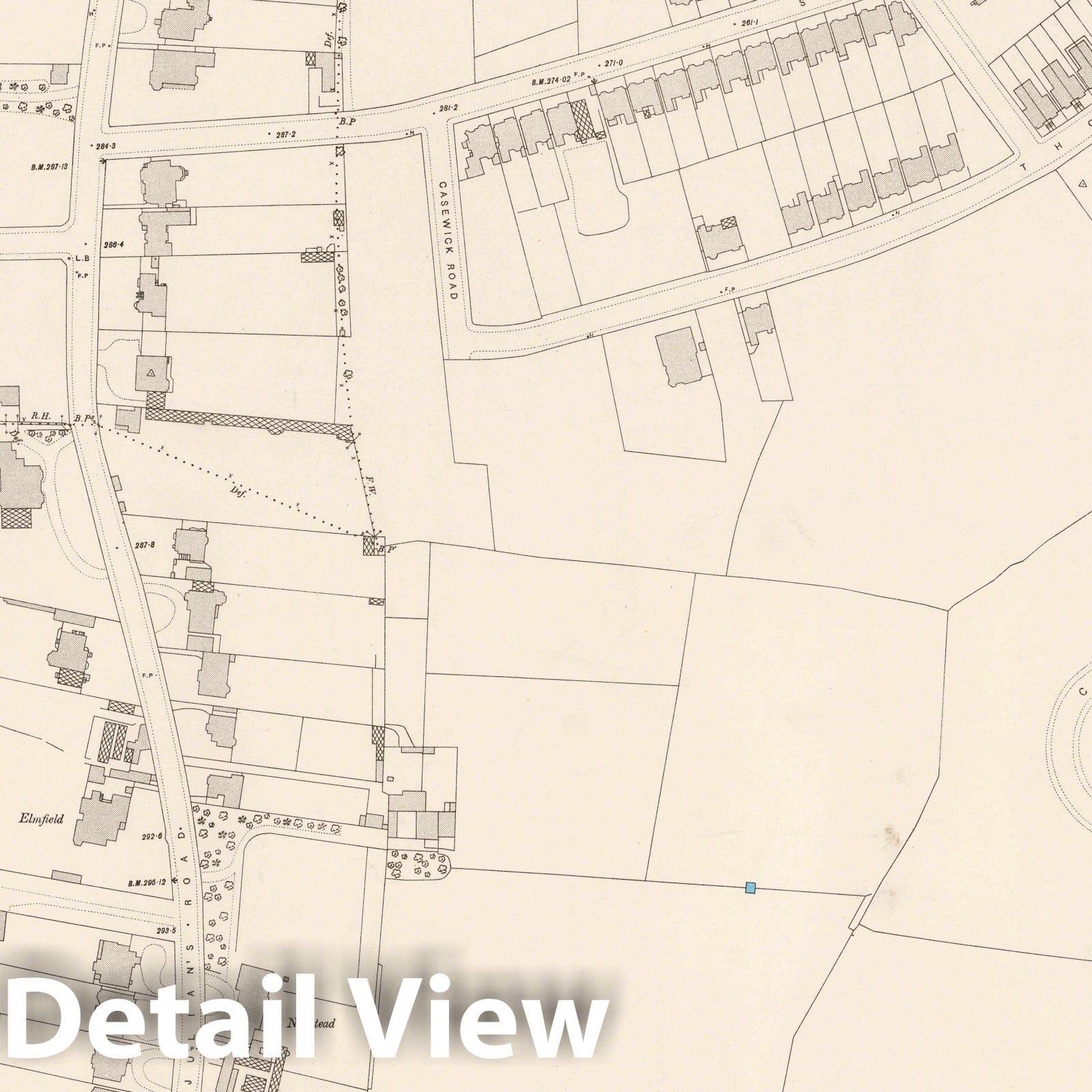 London, Sheet XV.14 - Survey Map, 1895 - Ordnance Survey Historical Print