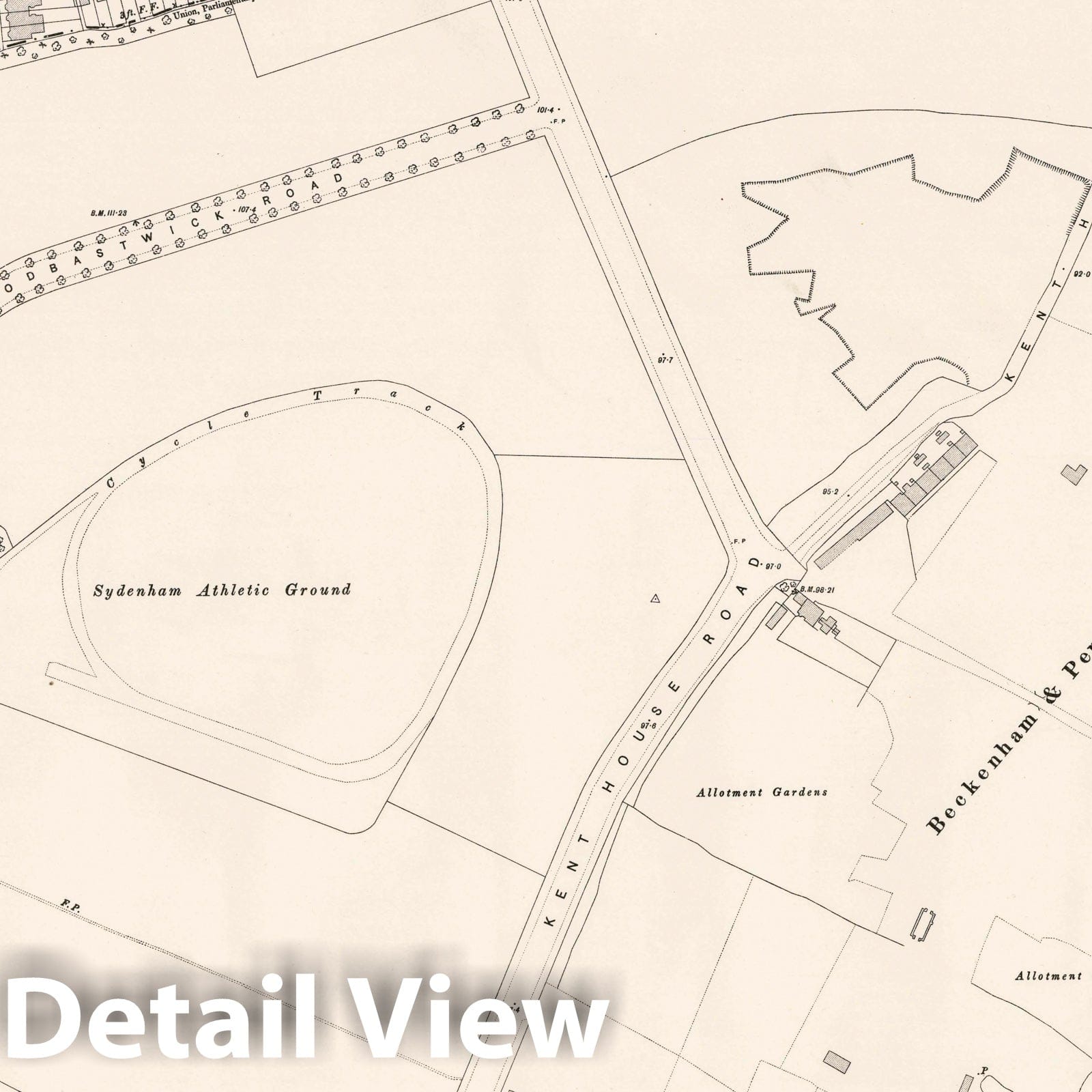London, Sheet XV.29 - Survey Map, 1895 - Ordnance Survey Historical Print