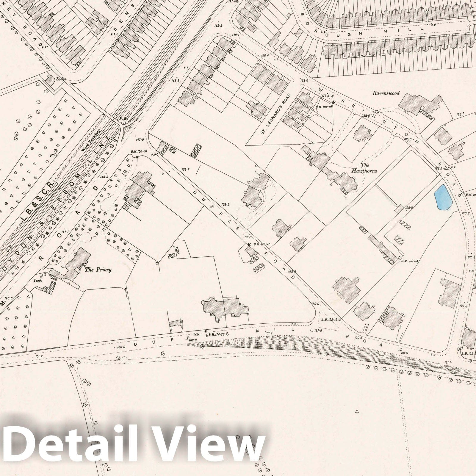 Historic Map : Ordnance Survey Maps, London, Five feet to The Mile. London Sheet XVII.14, 1896 City Atlas - Vintage Wall Art