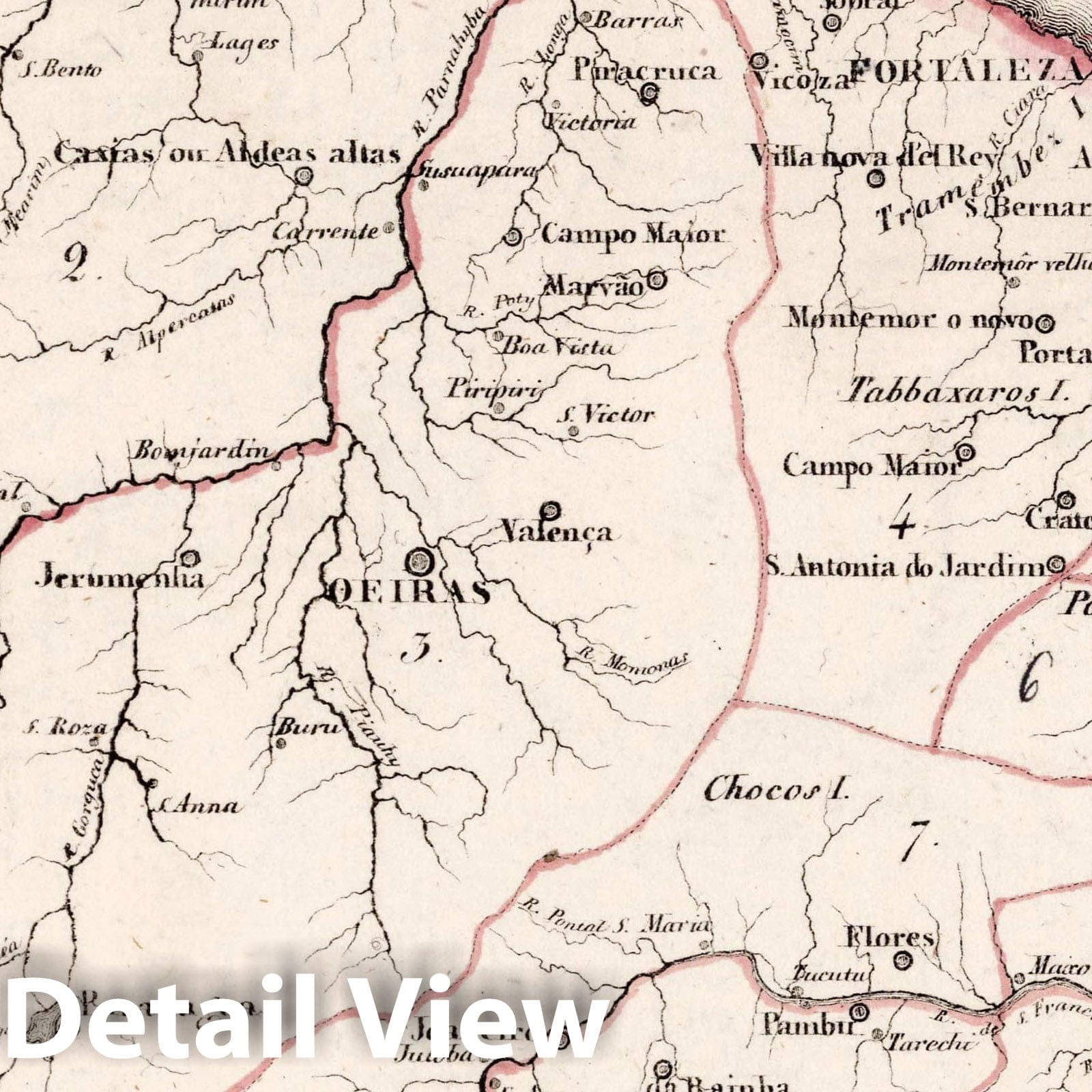 Brazil, South America, 1830 - Historical Map Reproduction