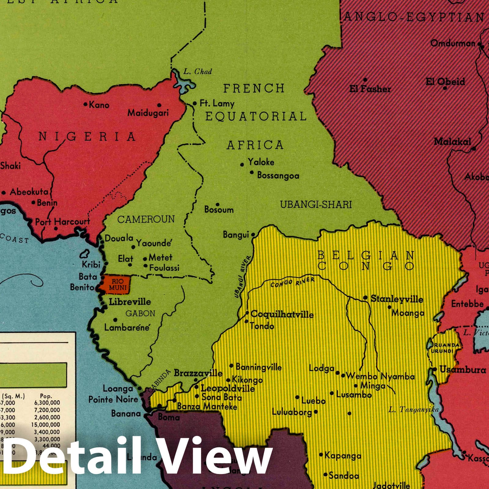 Africa - Pictorial Map, 1945 - Historical Map Reproduction