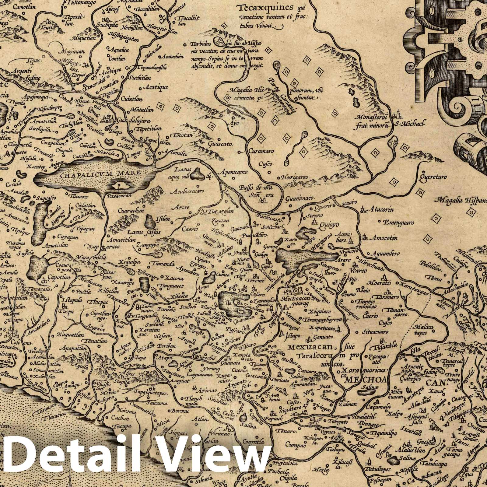 New Spain and Greater Mexico, 1608 - Historical Map Reproduction