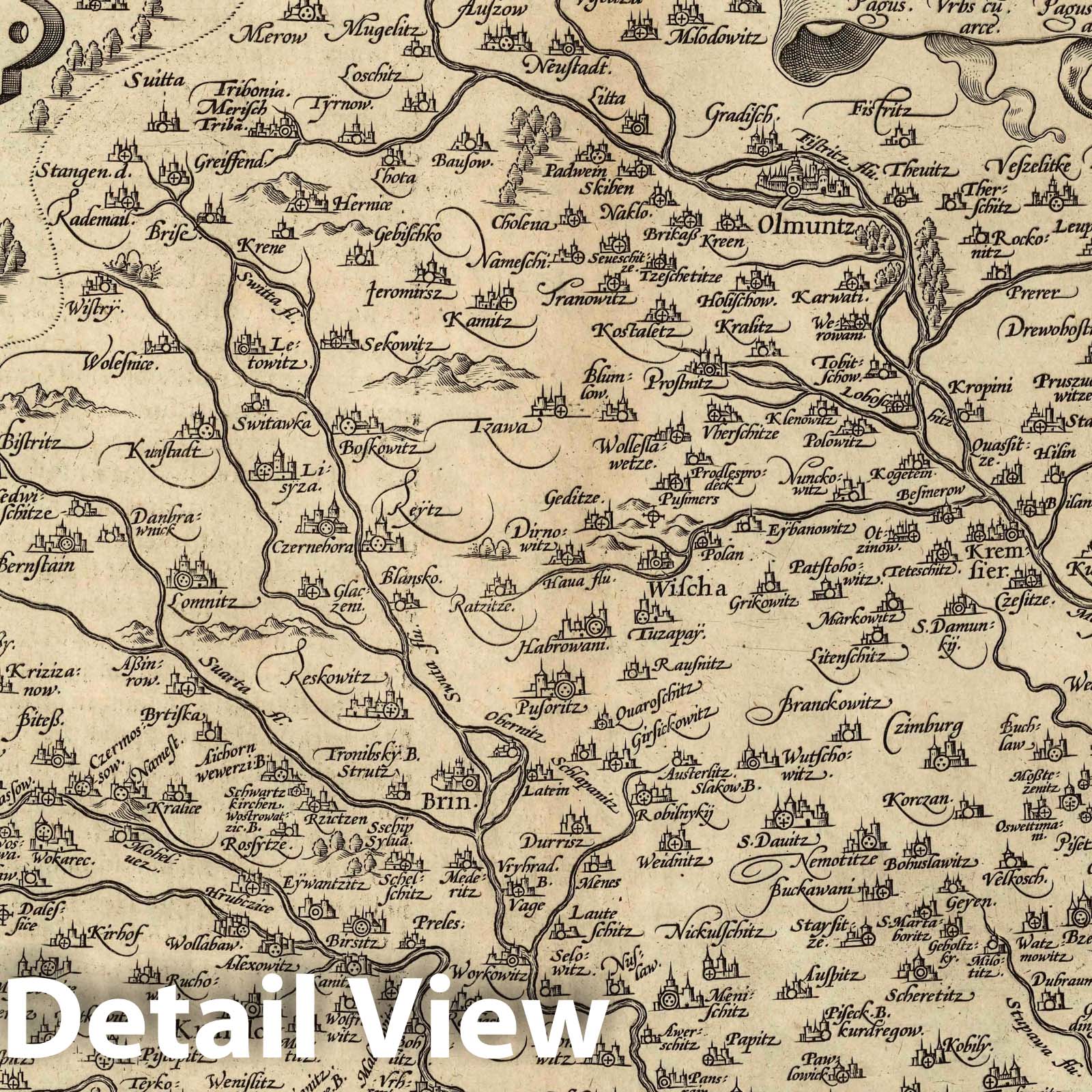 Moravia, 1608 - Historical Map Print from Ortelius Atlas