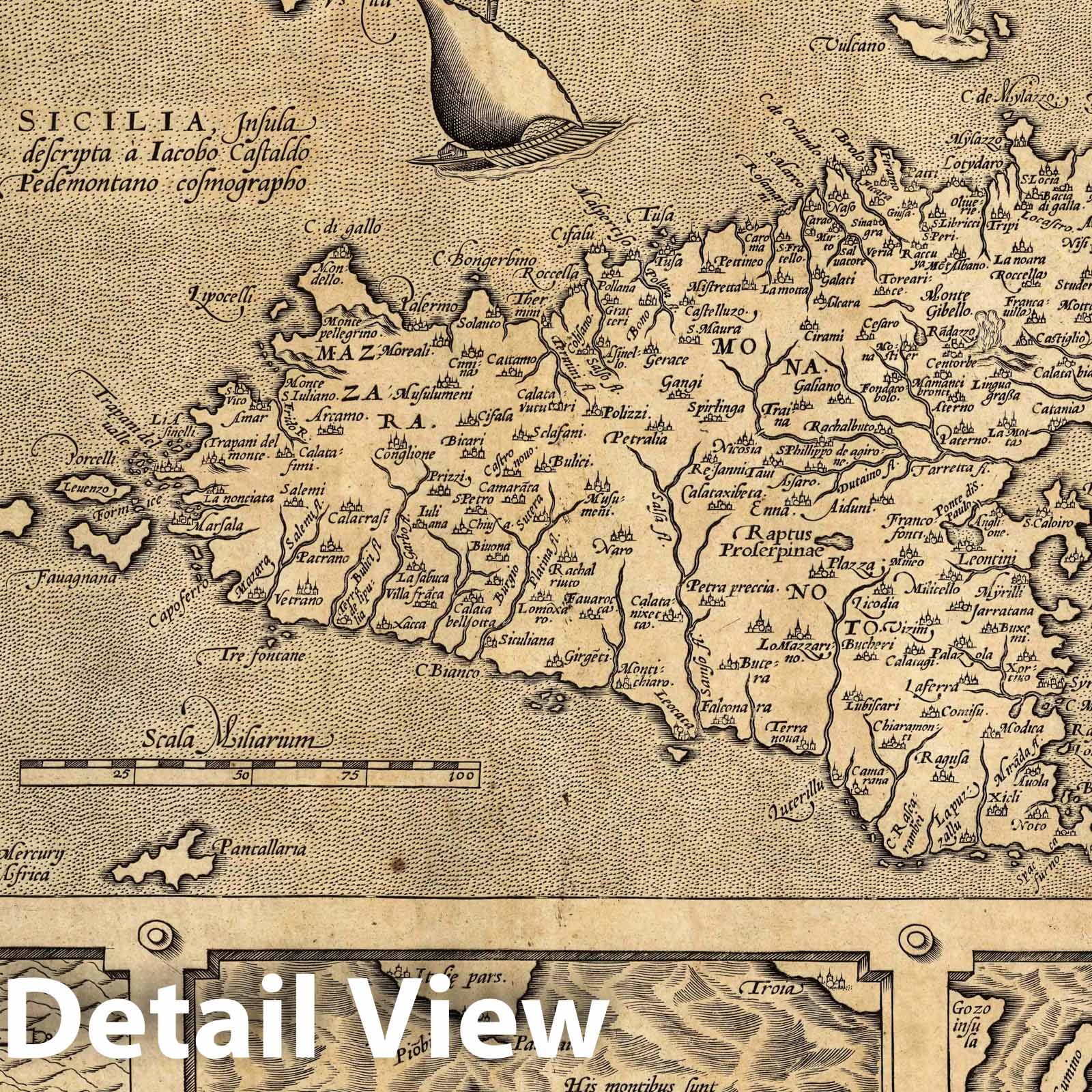 Sardinia, Sicily, Corfu, Zerbi, Elba, Malta, 1608 - Historical Map Reproduction
