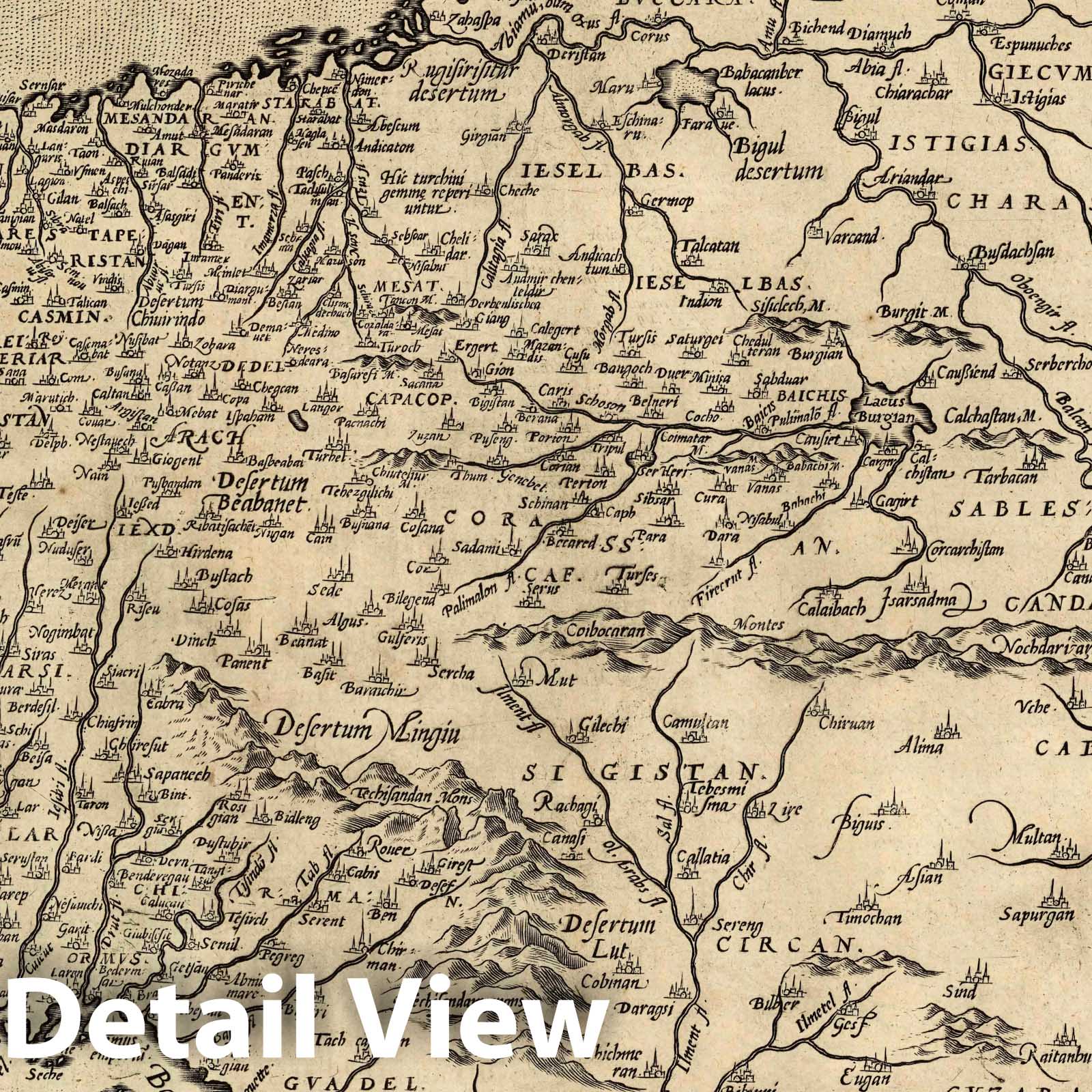 Persia, Afghanistan, and Iraq, 1608 - Historical Map Print