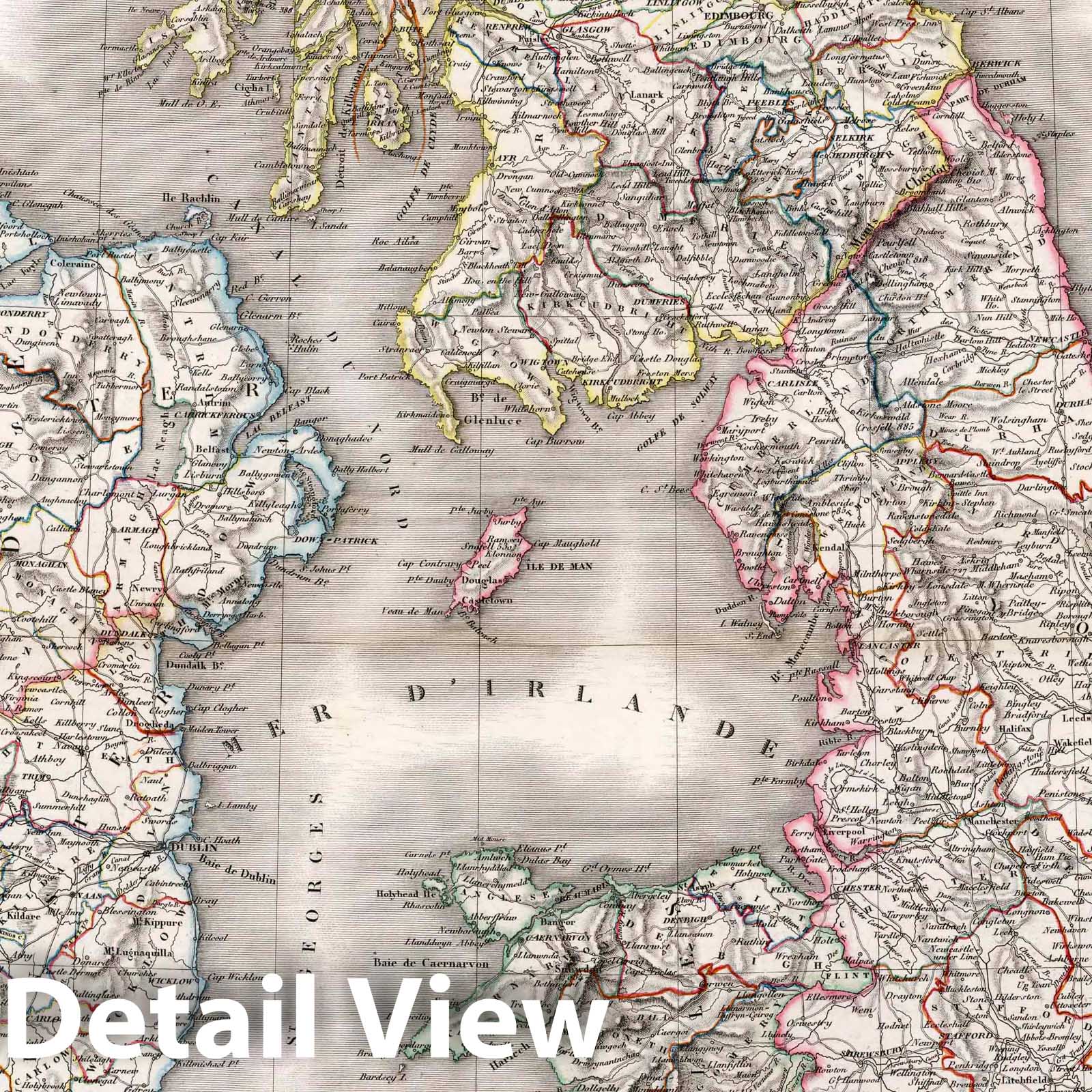 England, Scotland, and Ireland with Shetland Isles - Railroad Map, 1830
