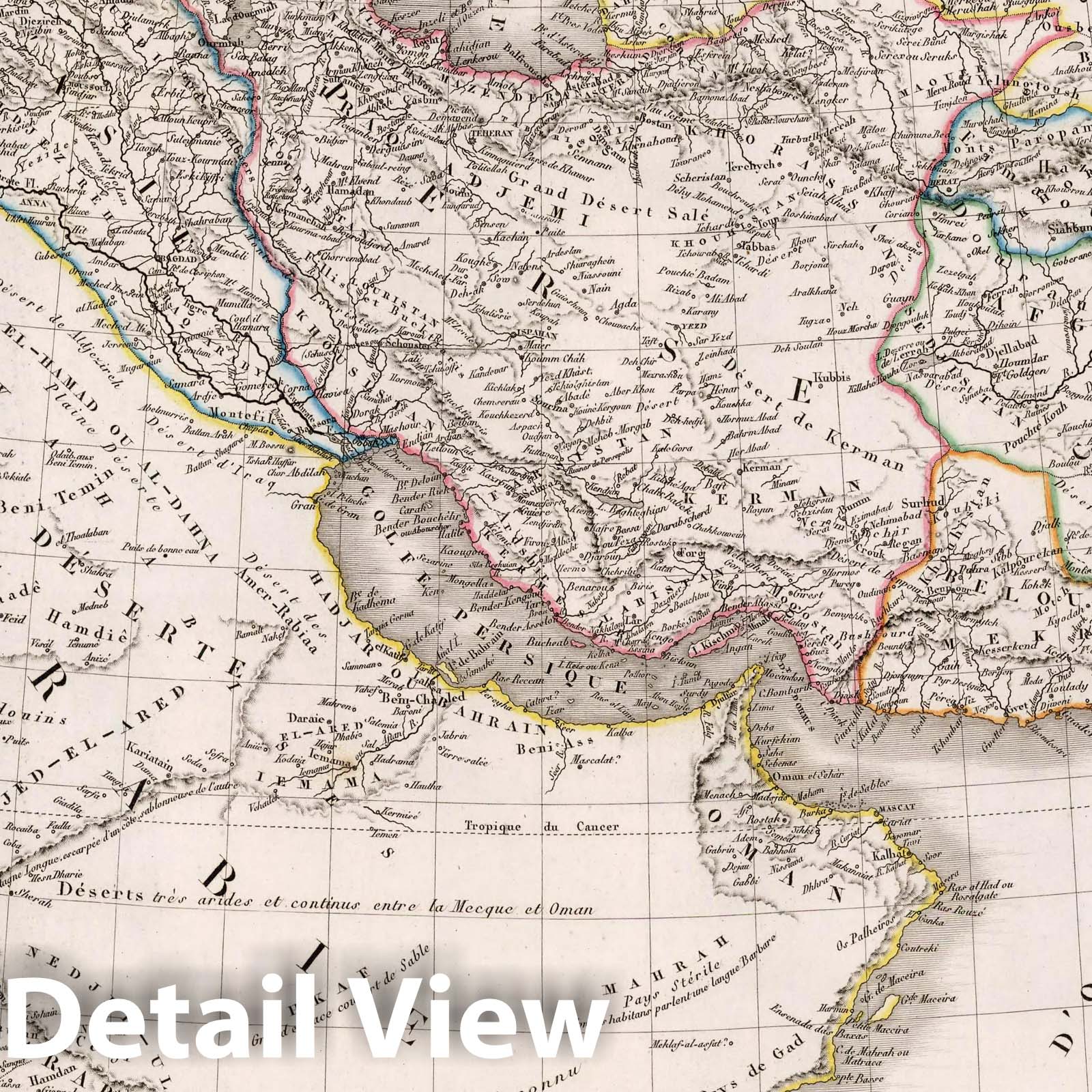 Turkey in Asia, Persia, Arabia & Turkestan - 1822 Historical Map
